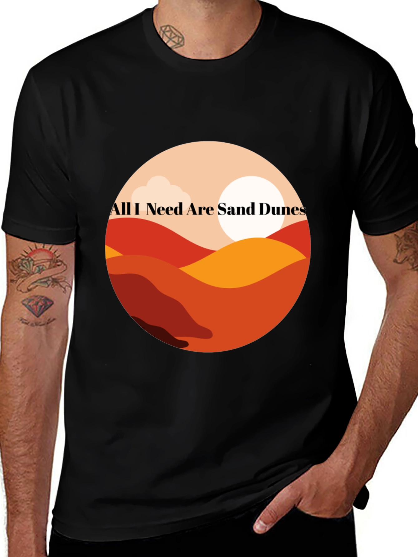 Variant 27 of Sand Dunes Graphic Tee - Desert Adventure Shirt