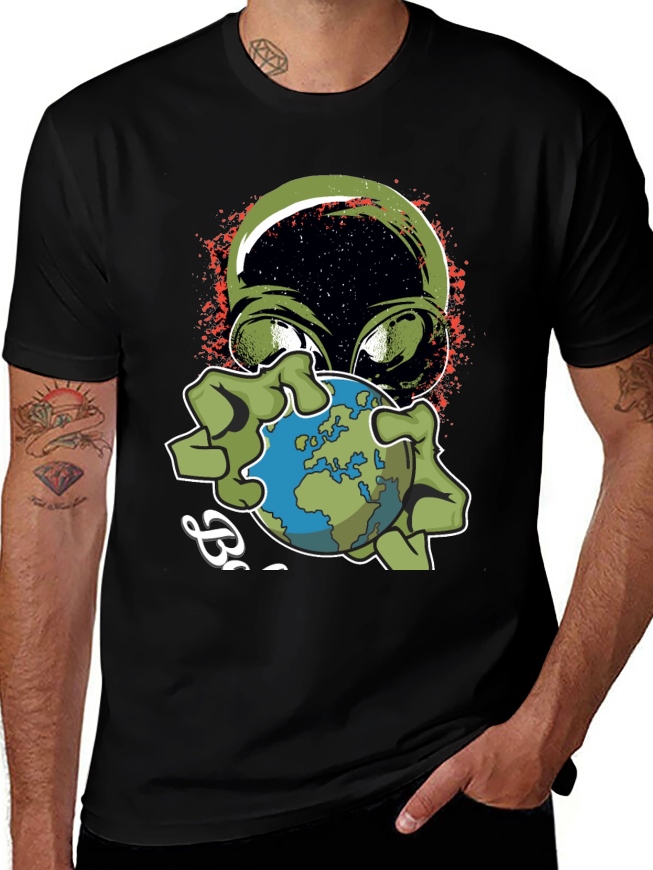 Variant 16 of Alien Earth T-Shirt - Men's Graphic Tee
