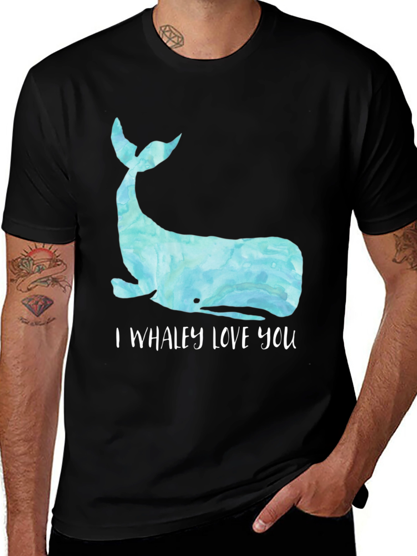Whaley Love You T-Shirt - Cute Whale Graphic Tee