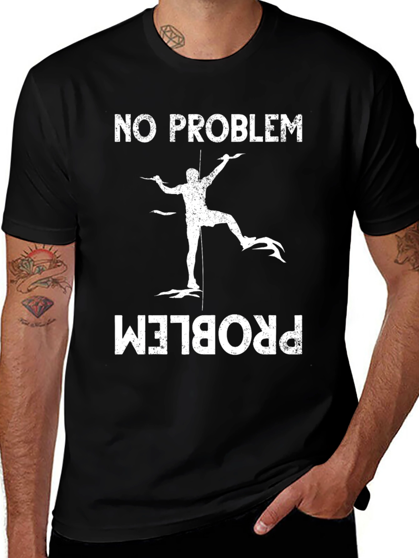 Variant 4 of No Problem Spearfishing T-Shirt