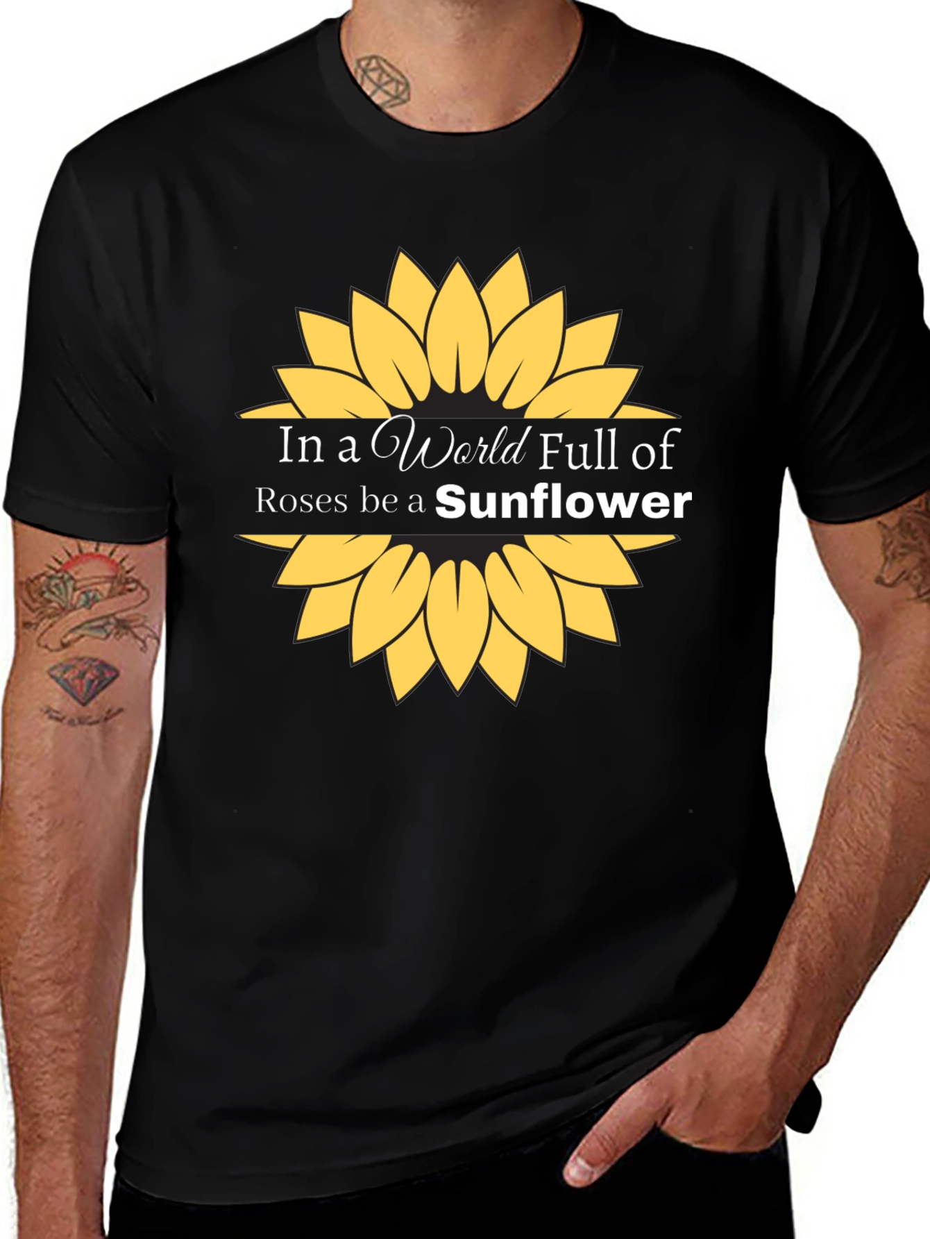 Variant 23 of Be a Sunflower Graphic T-Shirt