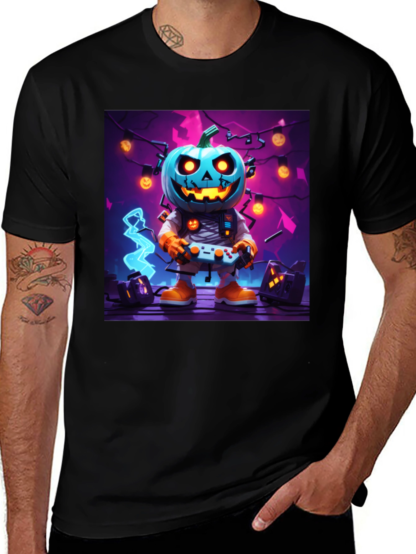 Pumpkin Gamer Halloween T-Shirt