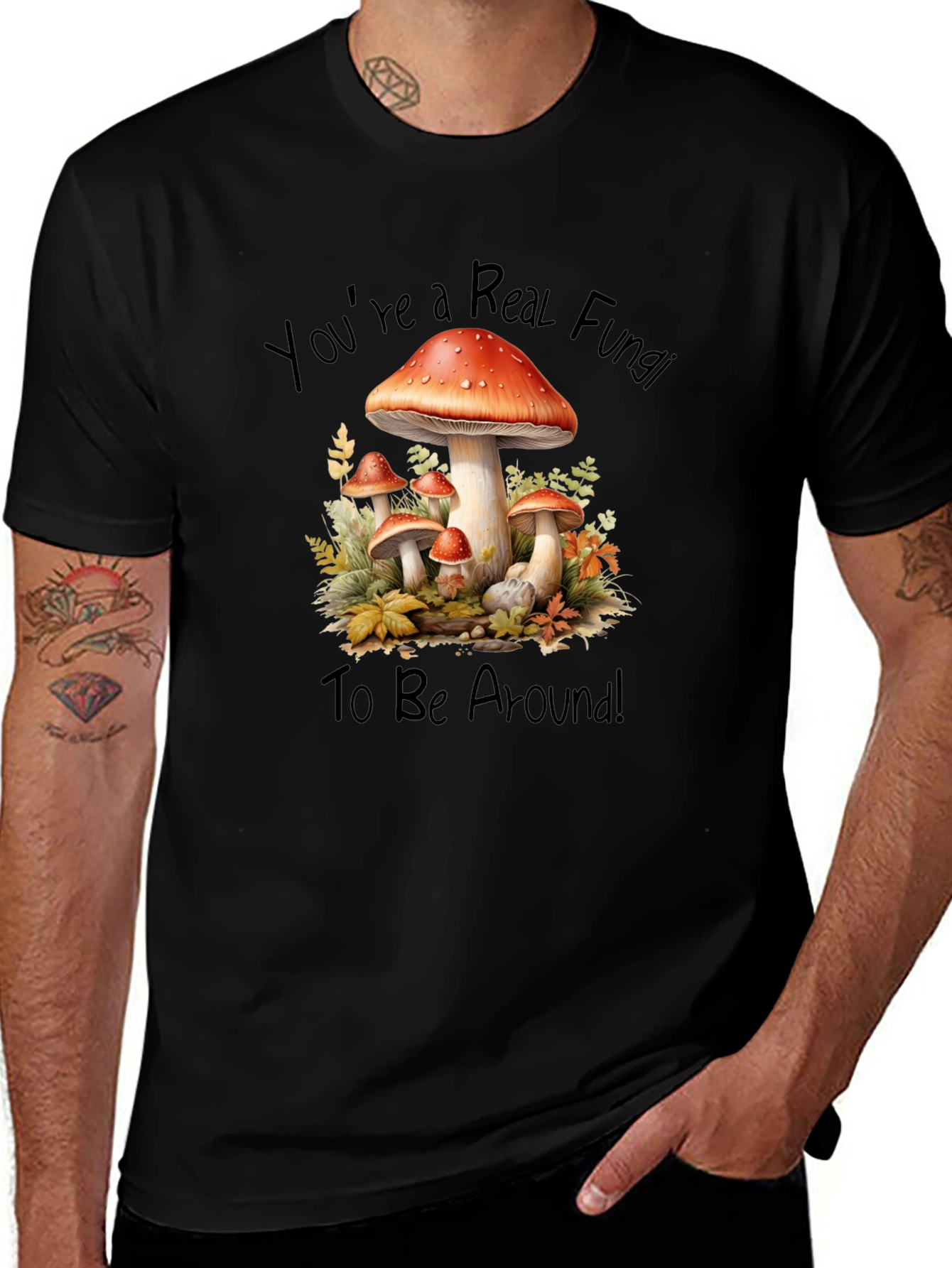 Variant 8 of Fun Guy Mushroom Graphic T-Shirt
