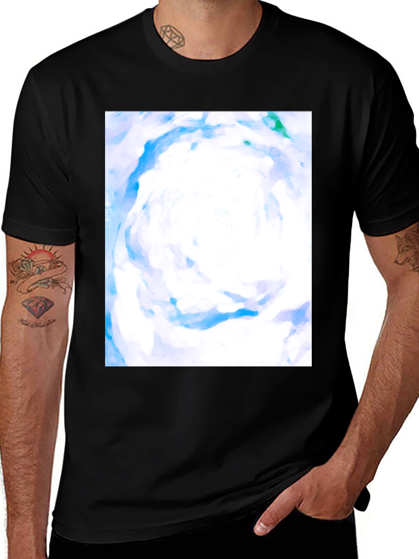 Variant 7 of Abstract Art Black T-Shirt