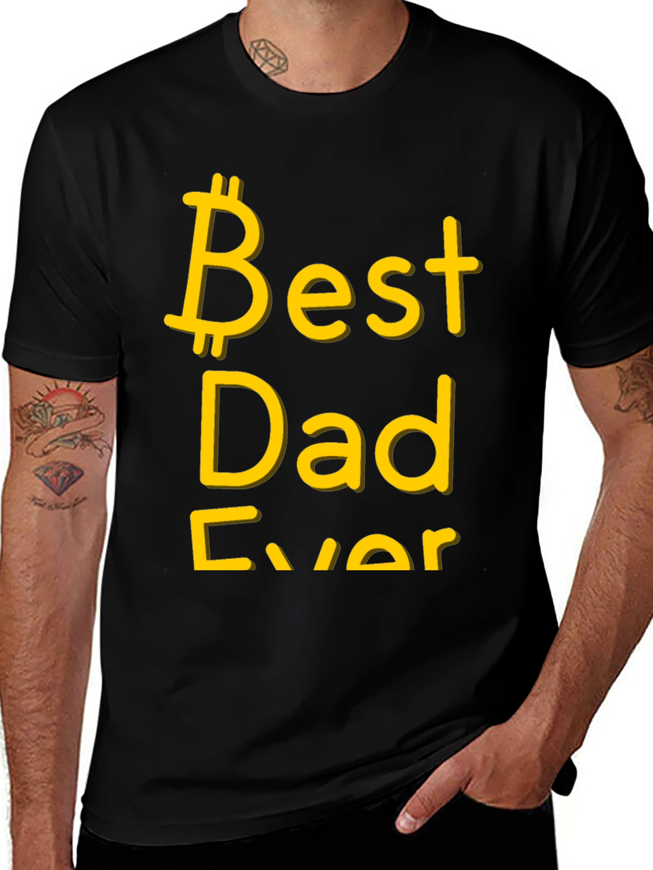 Variant 10 of Best Dad Ever T-Shirt - Bitcoin Father's Day Gift