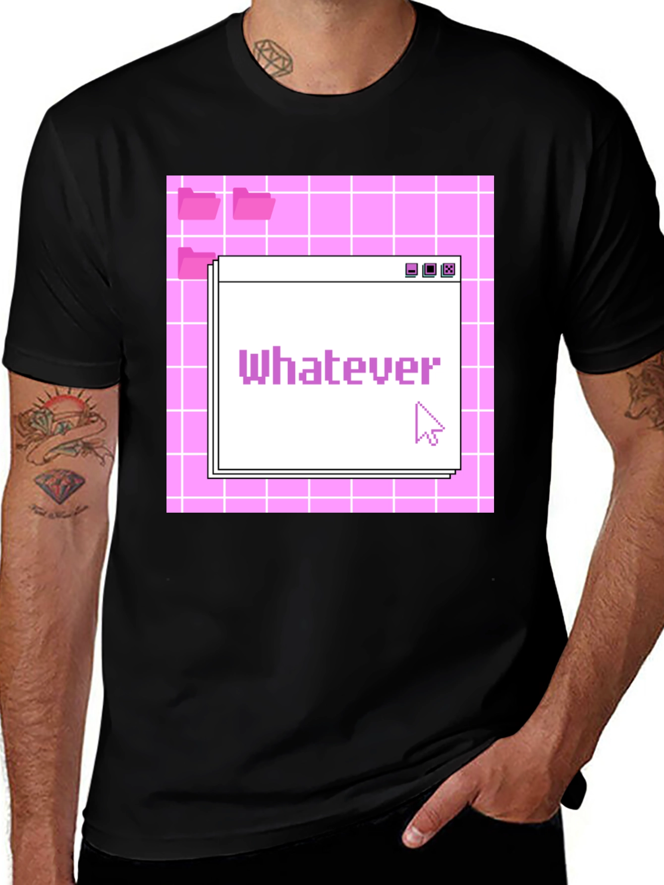 Variant 11 of Aesthetic Vaporwave Whatever Pixel Art T-Shirt