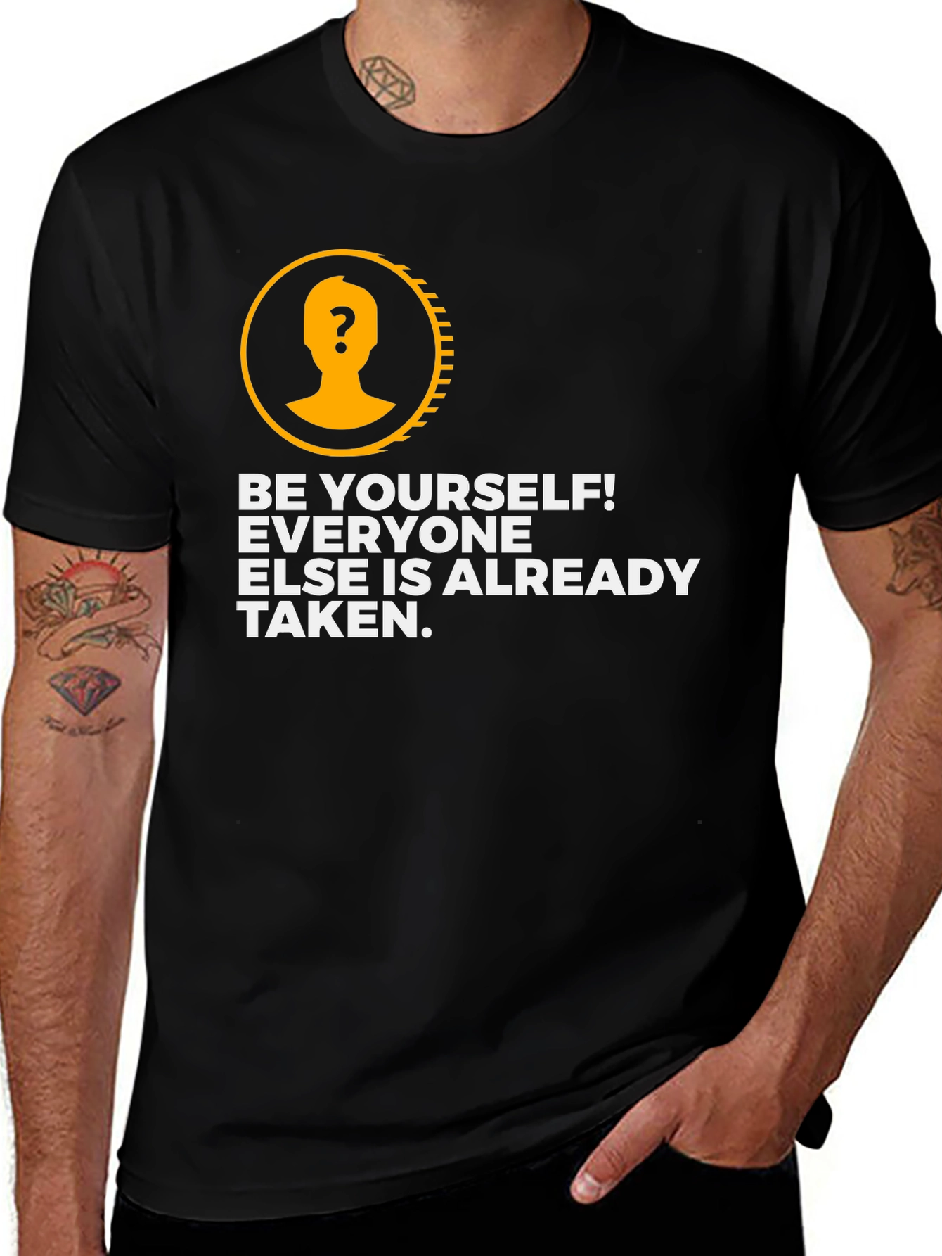 Variant 28 of Be Yourself Graphic T-Shirt - Motivational Tee