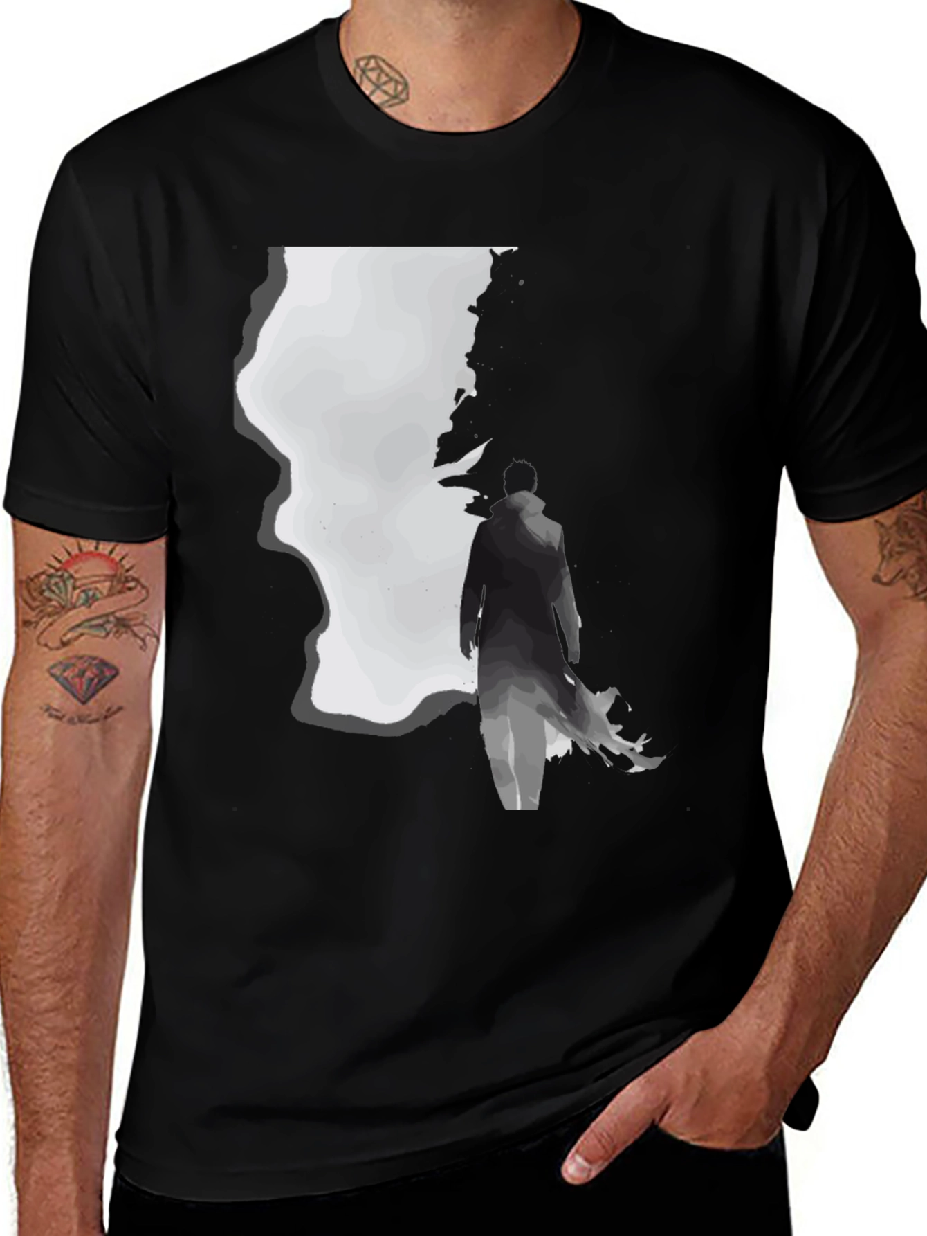 Variant 15 of Men's Silhouette Graphic Print T-Shirt