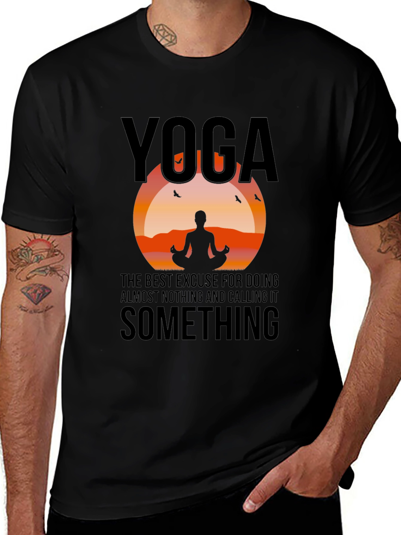 Variant 5 of Yoga Excuse Graphic Tee