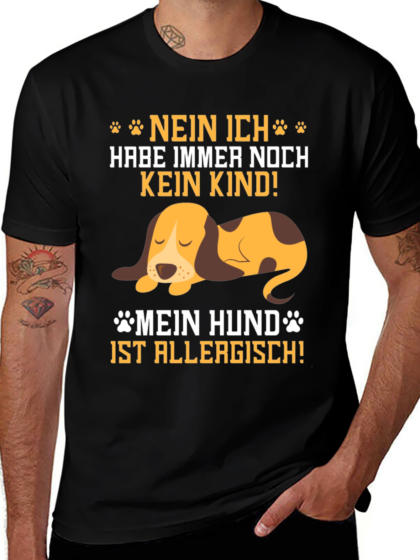 Dog Allergy T-Shirt - "Nein Ich Habe Immer Noch Kein Kind"