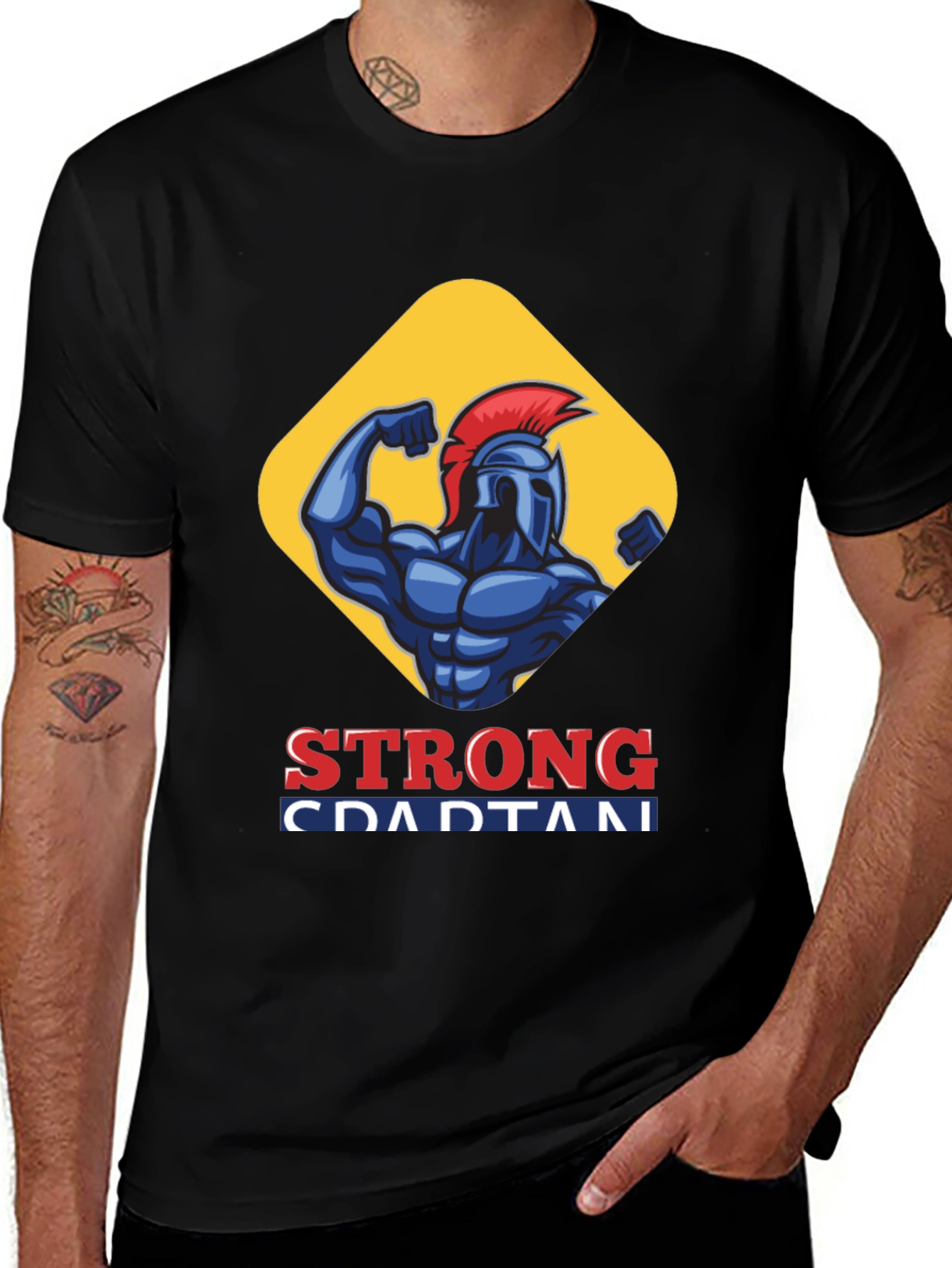Strong Spartan T-Shirt - Gym Fitness Apparel