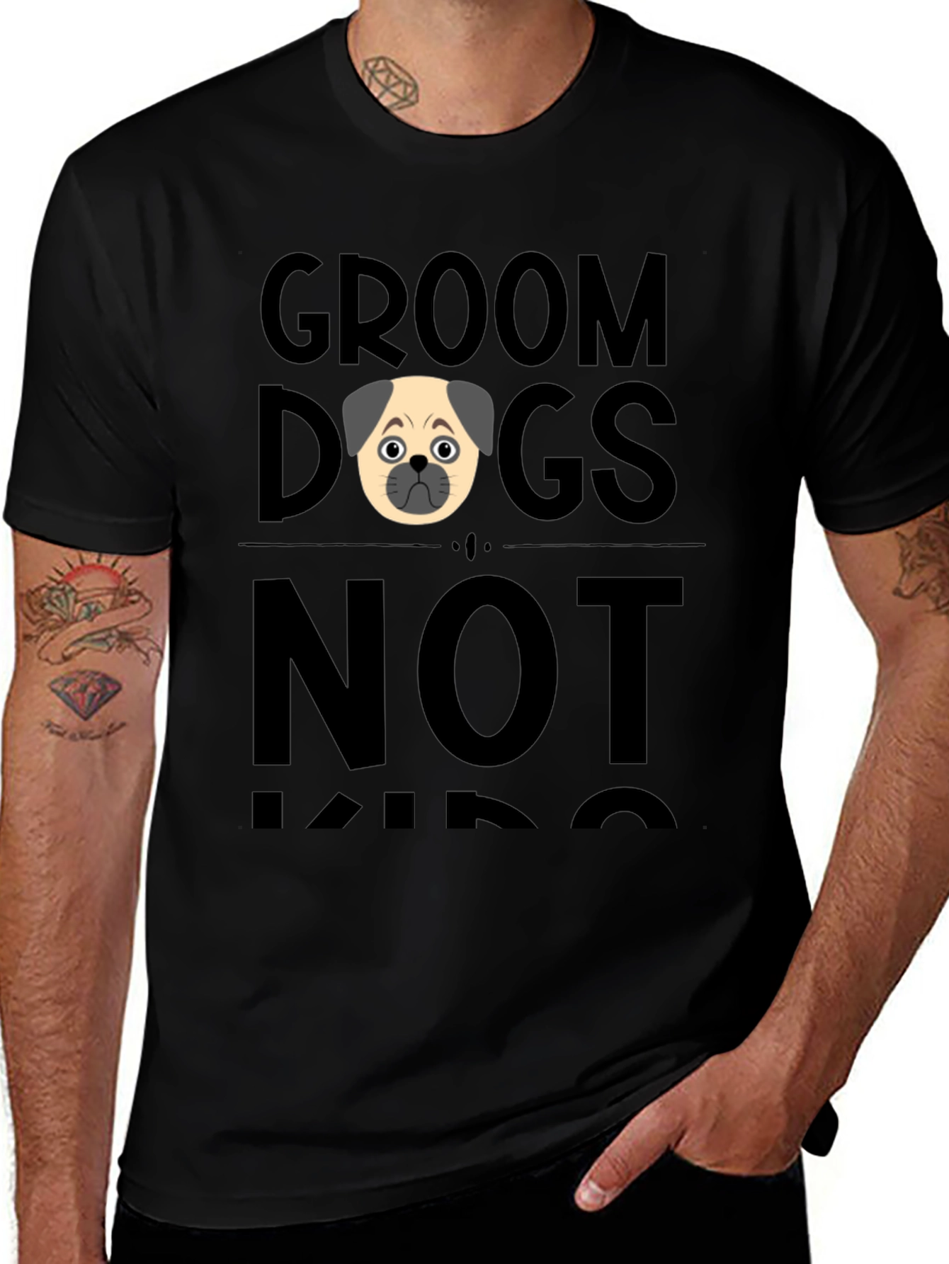 Variant 24 of Groom Dogs Not Kids T-Shirt