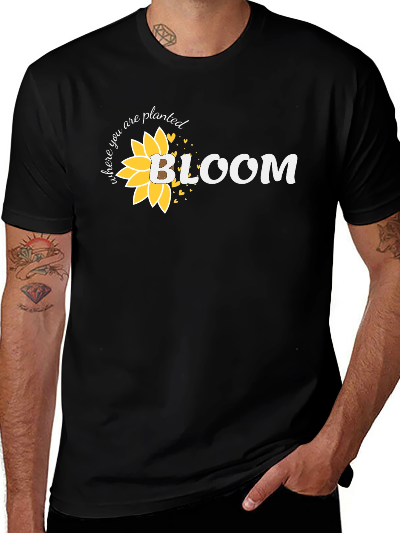 Variant 2 of Bloom Sunflower Graphic Tee - Where You Are Planted