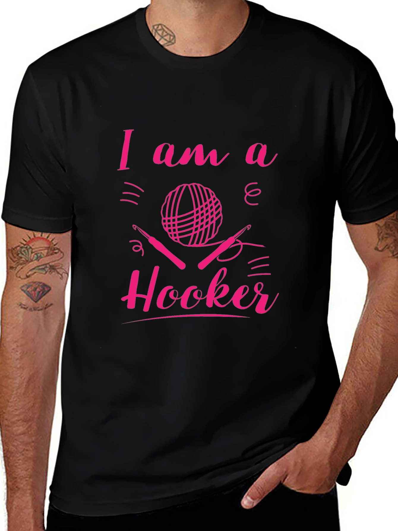 Variant 24 of I am a Hooker T-Shirt - Crochet Lover Tee