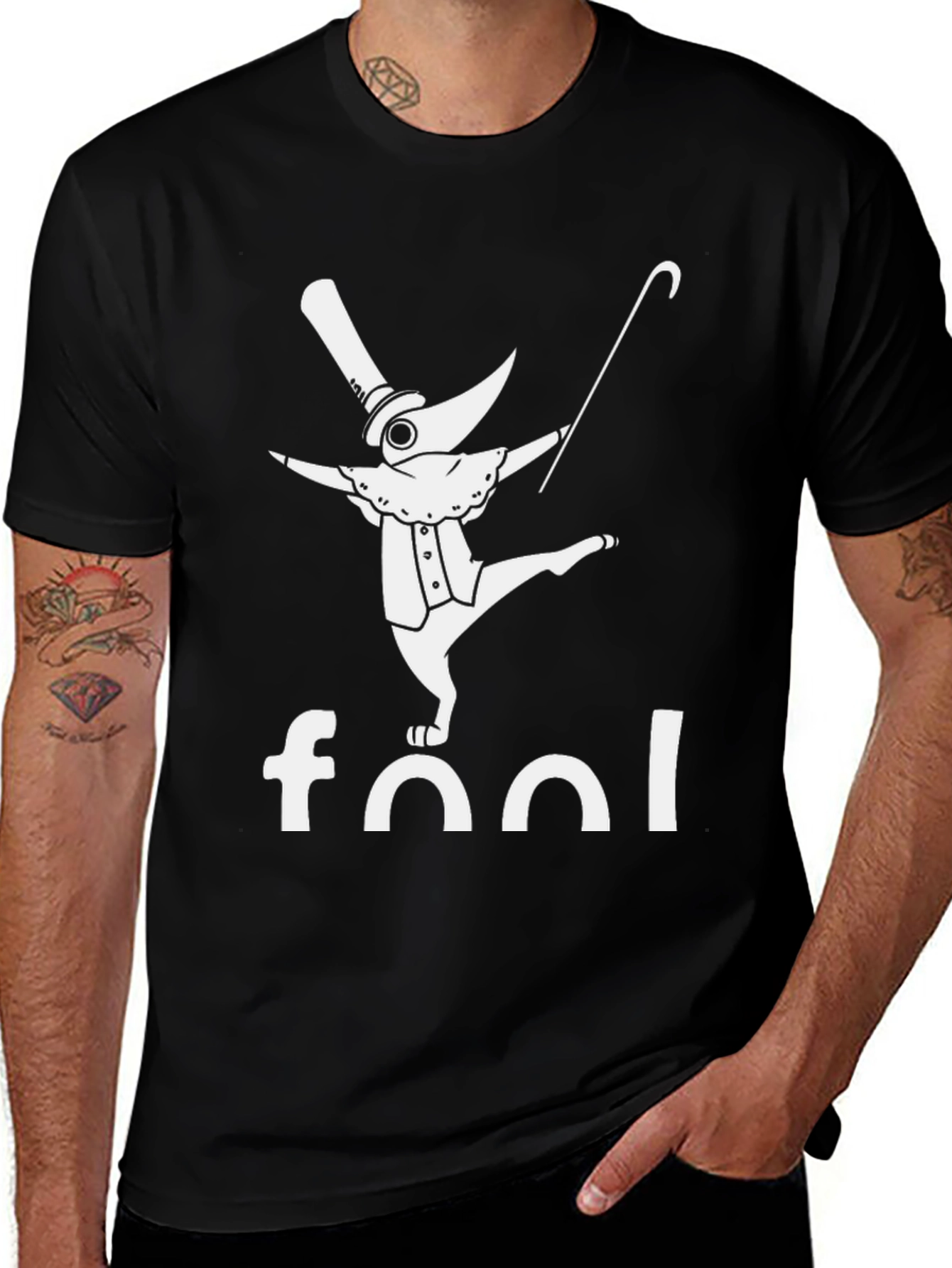 Variant 29 of Fool Plague Doctor Black Graphic T-Shirt