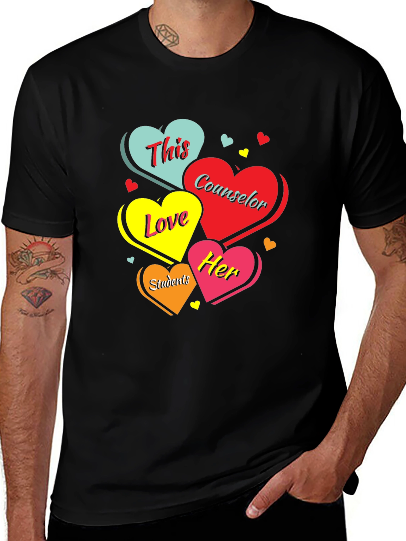 Counselor Love Students Graphic T-Shirt