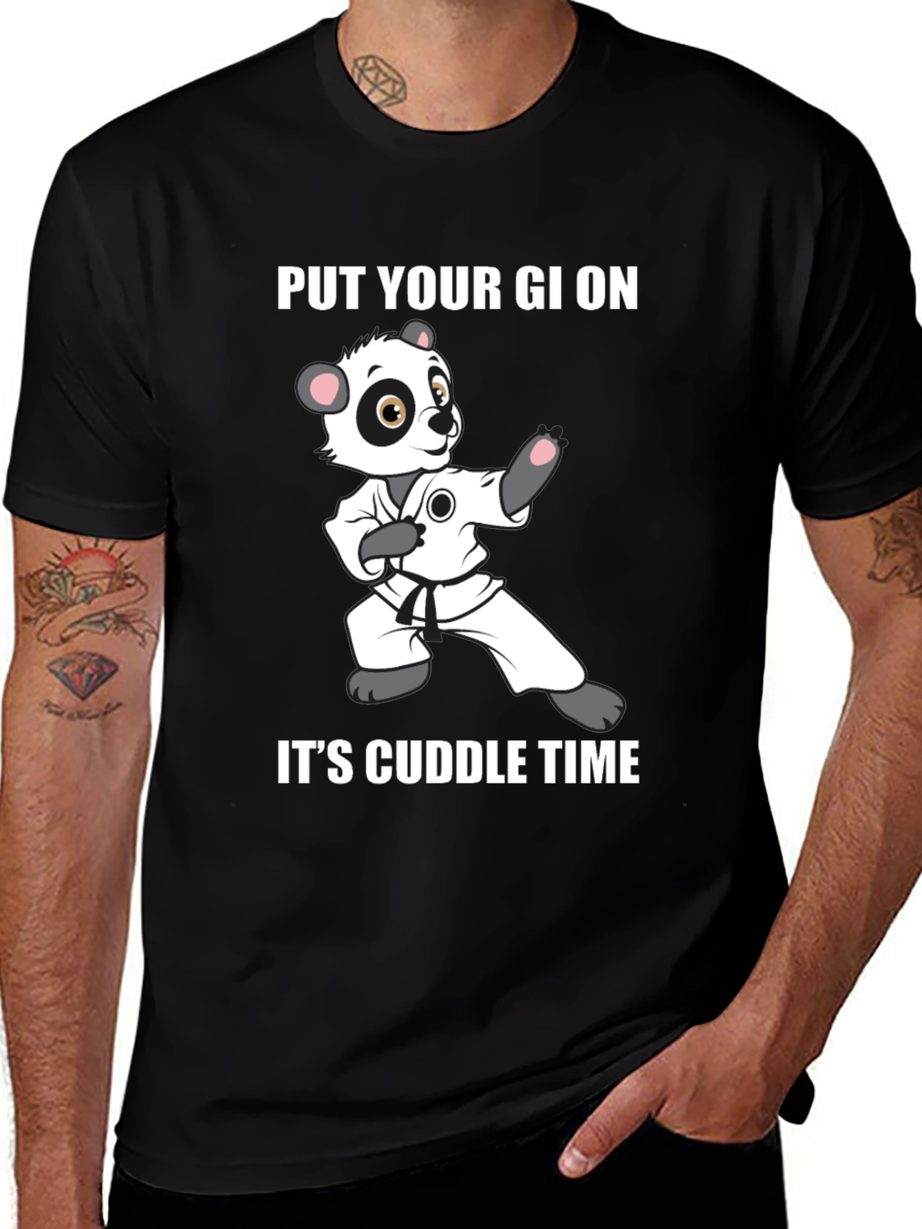 Variant 25 of Panda Karate Cuddle Time T-Shirt