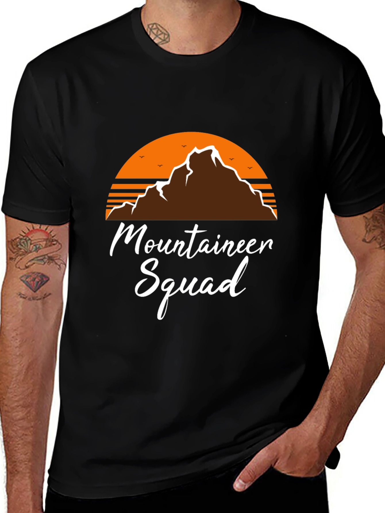 Variant 17 of Mountaineer Squad Black Tee