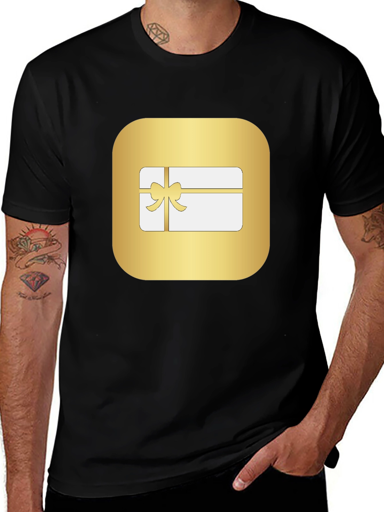 Variant 29 of Gift Card Graphic Black T-Shirt