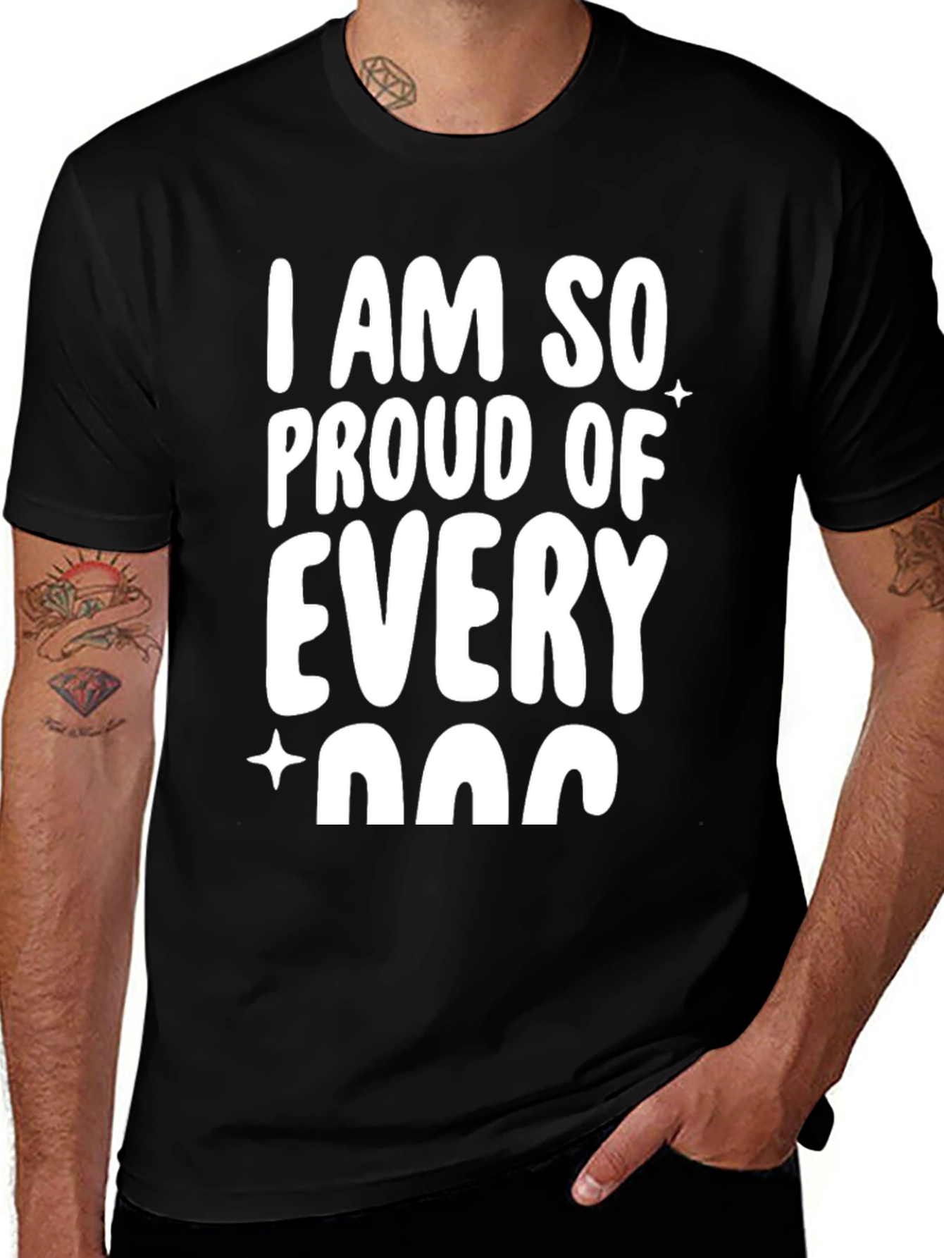 Variant 24 of Proud Dog Lover Black T-Shirt