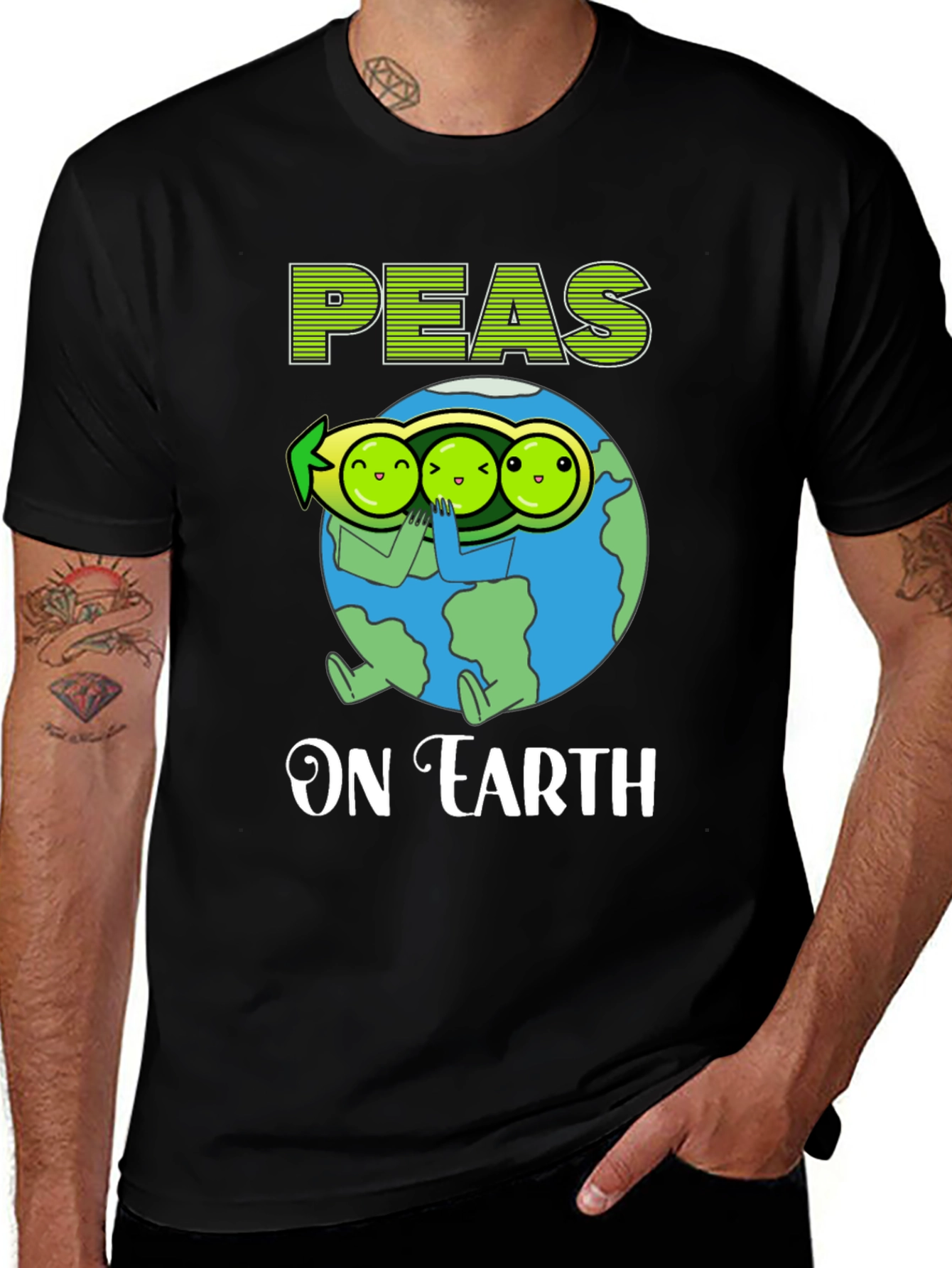 Peas On Earth Graphic T-Shirt