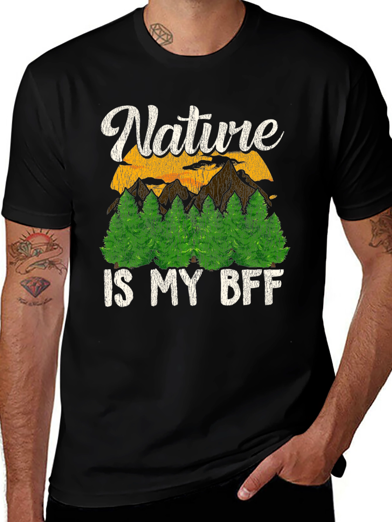 Variant 22 of Nature is My BFF Graphic T-Shirt - Outdoor Adventure Tee