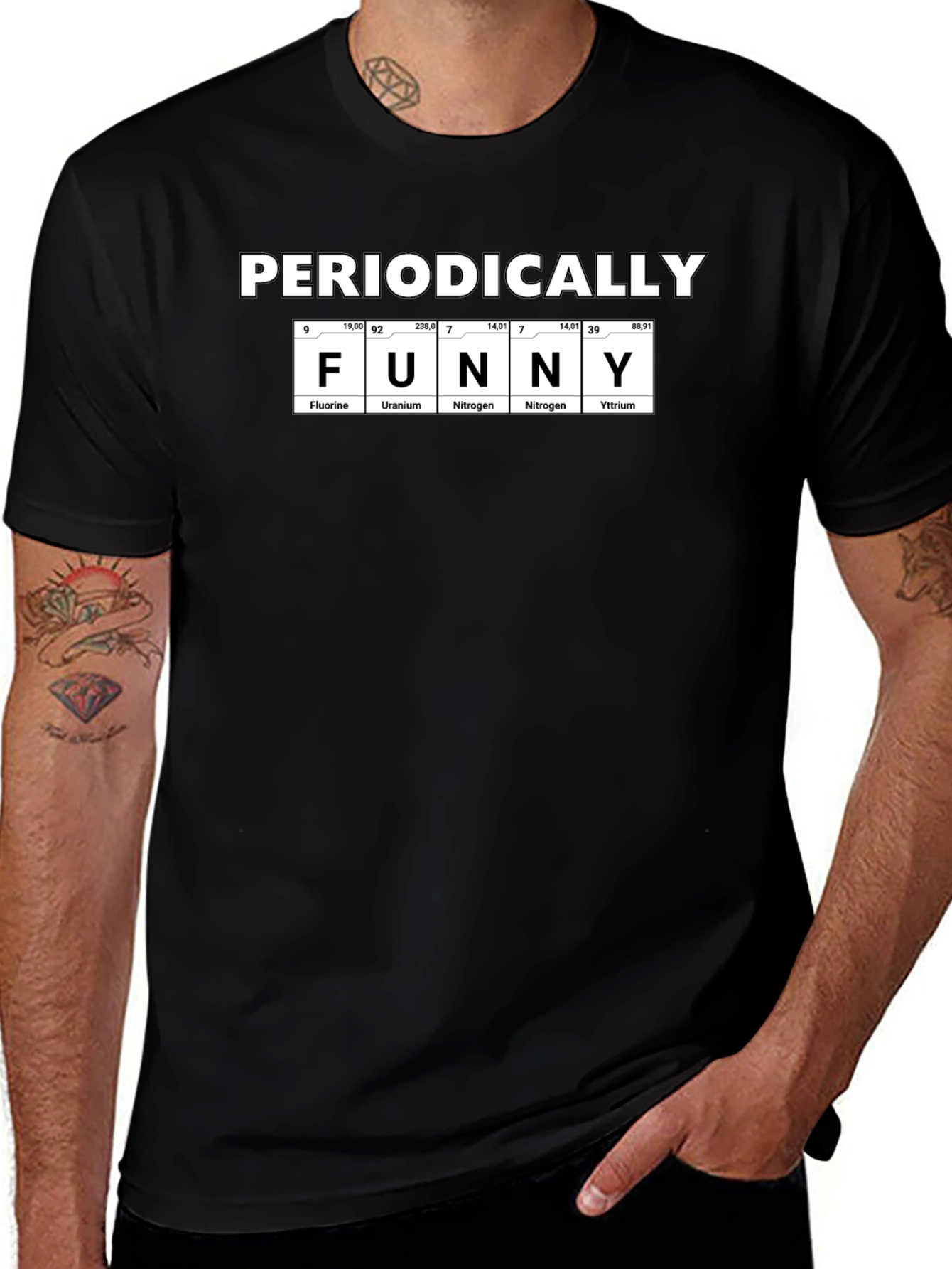 Variant 4 of Periodically Funny T-Shirt, Science Humor Tee