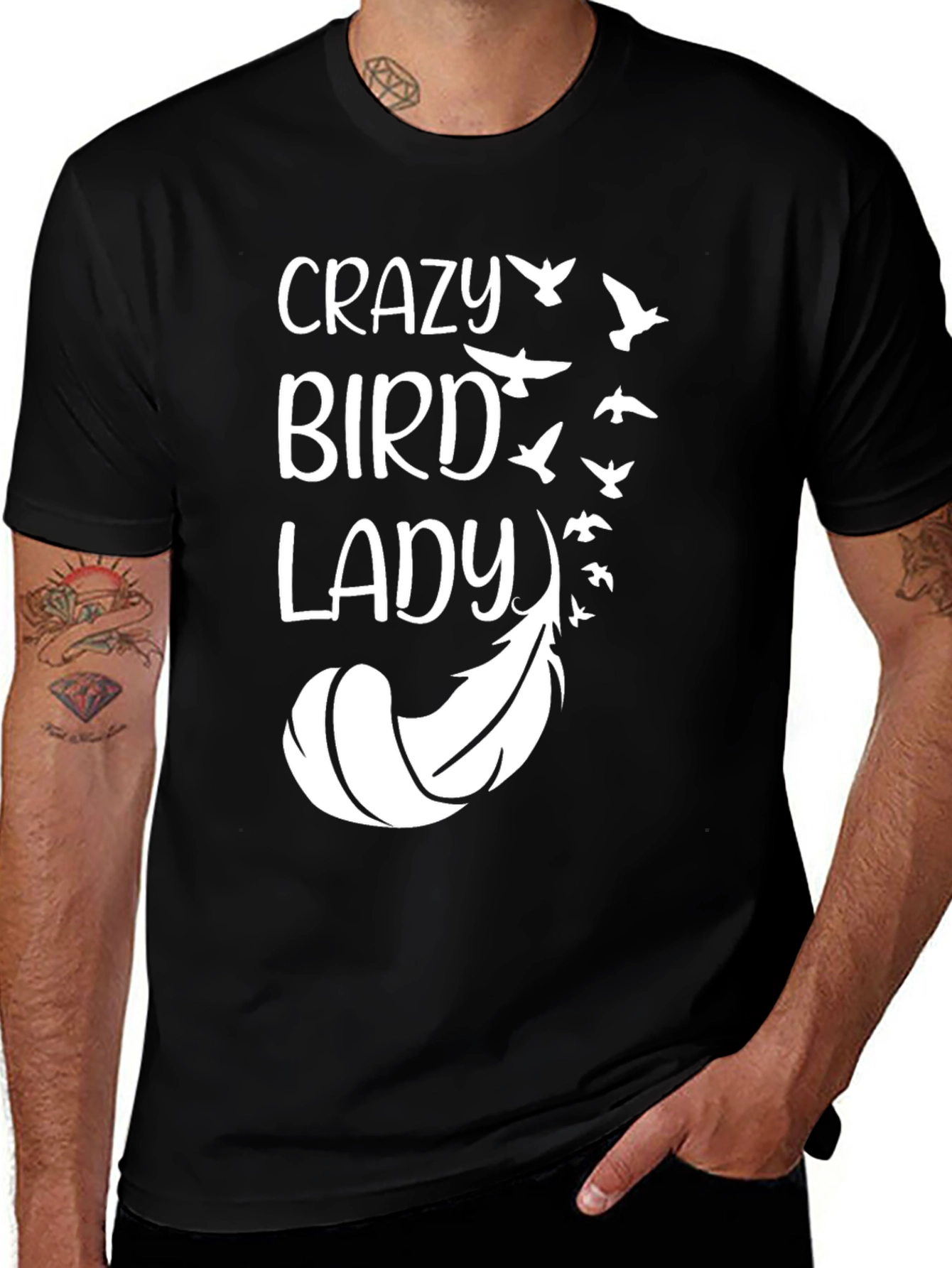 Variant 5 of Crazy Bird Lady Graphic Tee