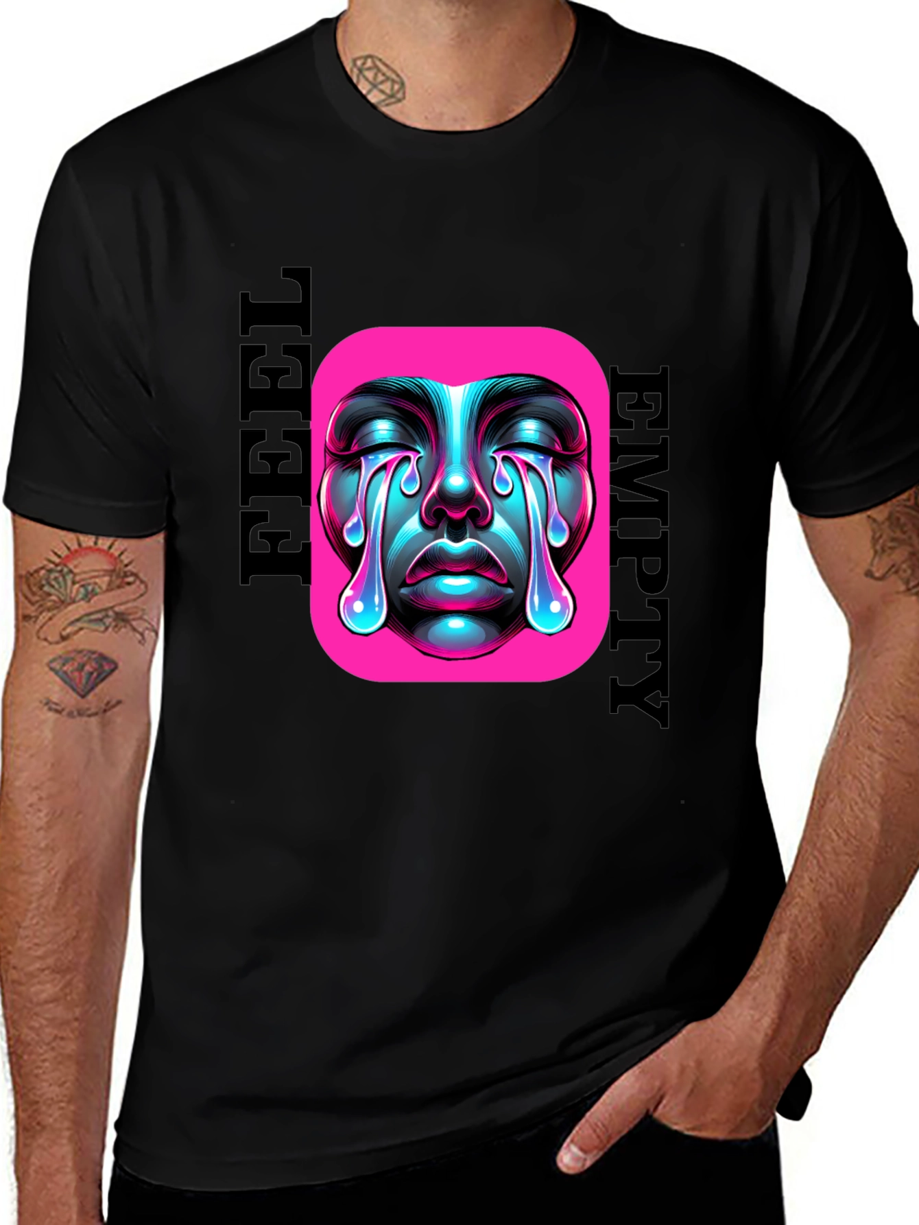 Variant 3 of Emotional Drip Graphic Tee - Feel Empty