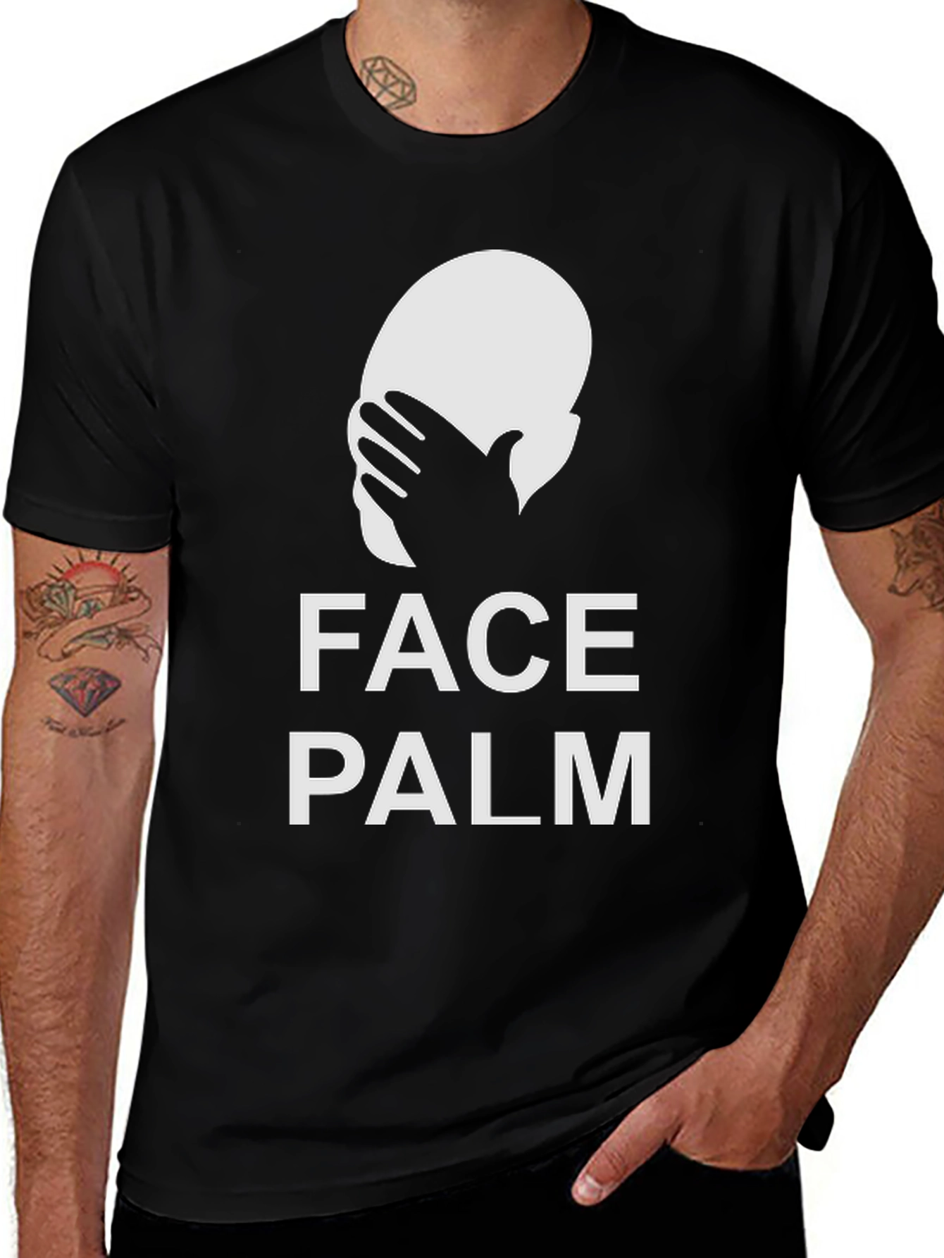 Variant 21 of Face Palm Graphic Tee - Express Yourself!