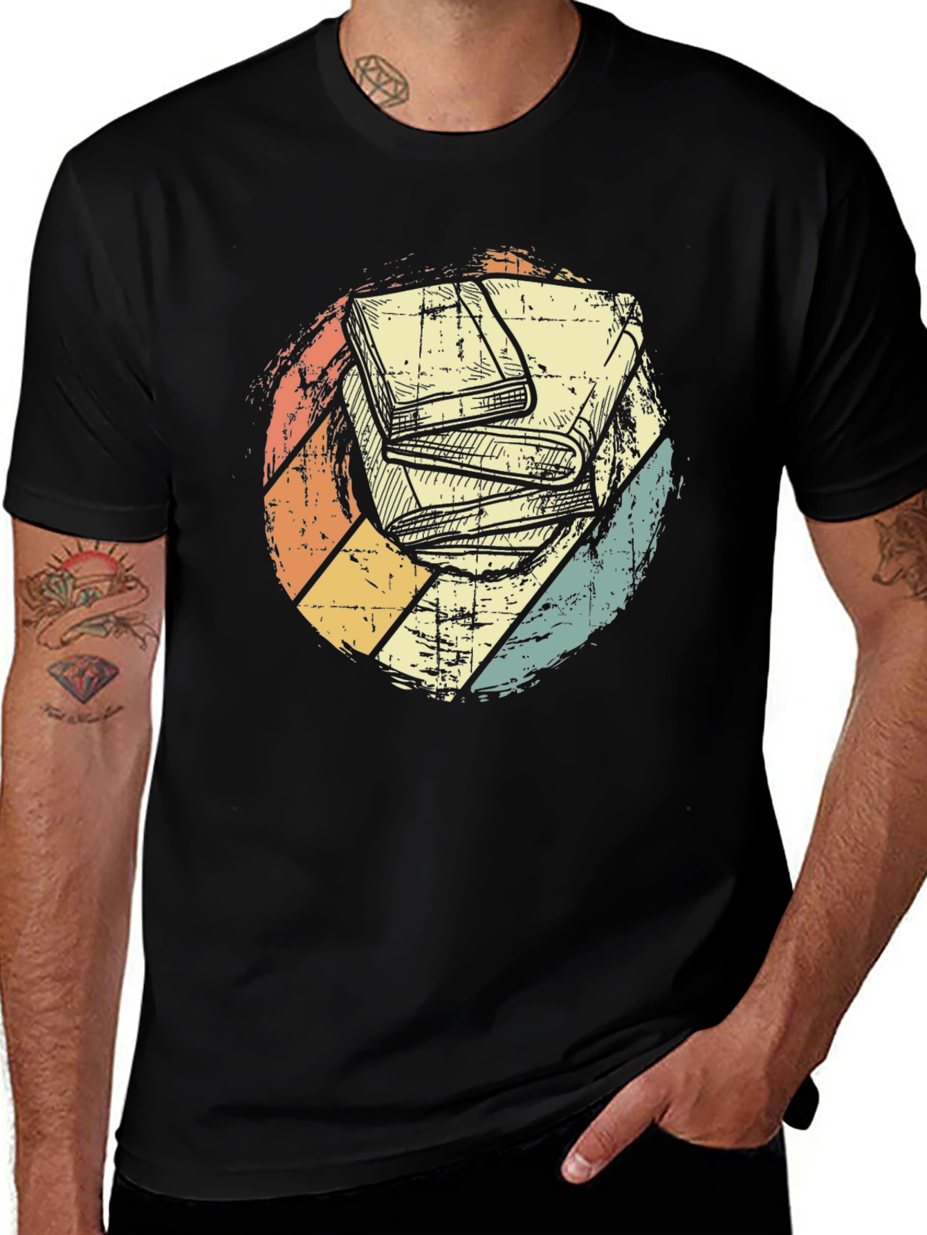 Variant 26 of Retro Bookworm Tee - Vintage Style Graphic T-Shirt