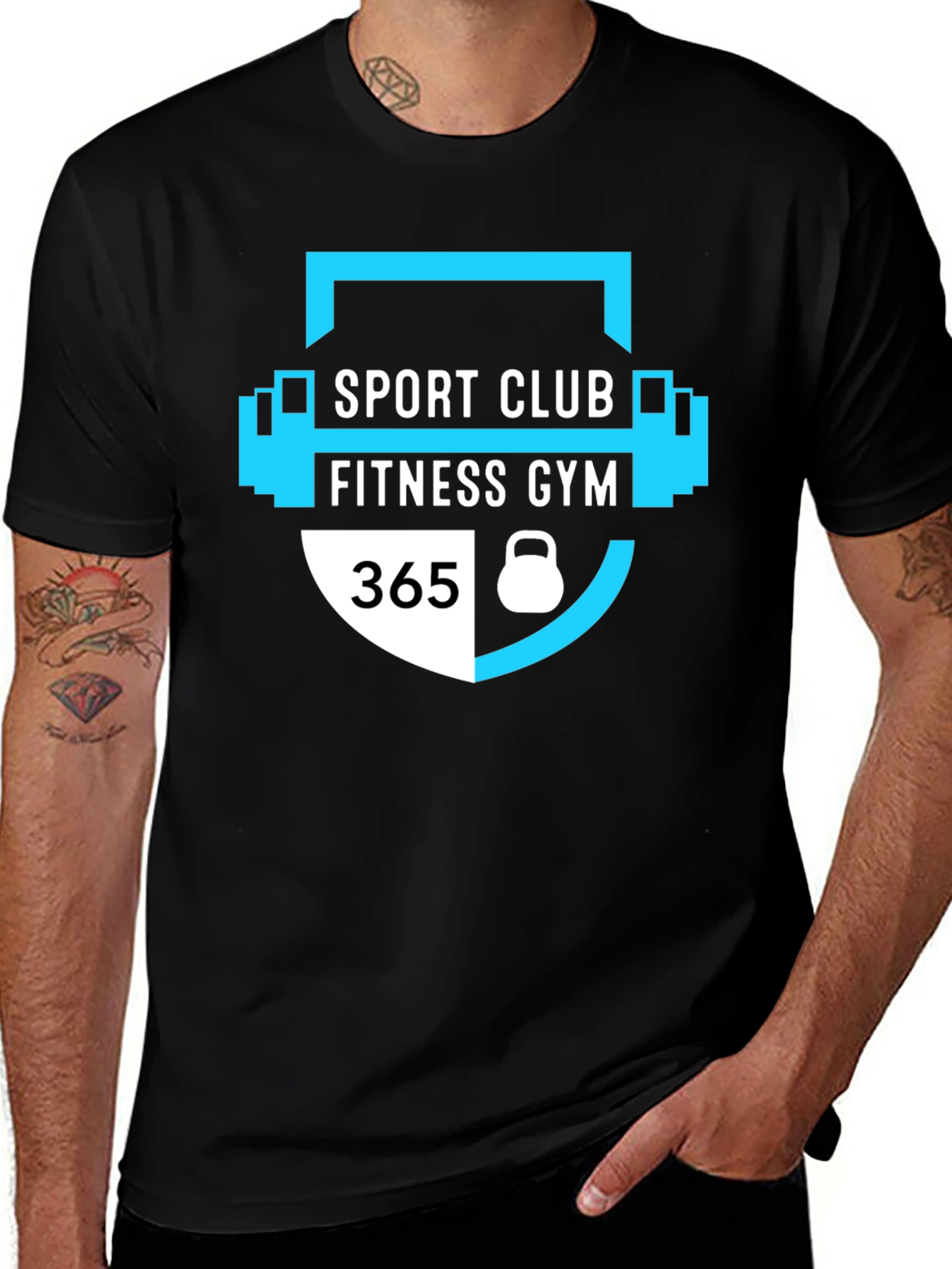 Variant 8 of Sport Club Fitness Gym T-Shirt