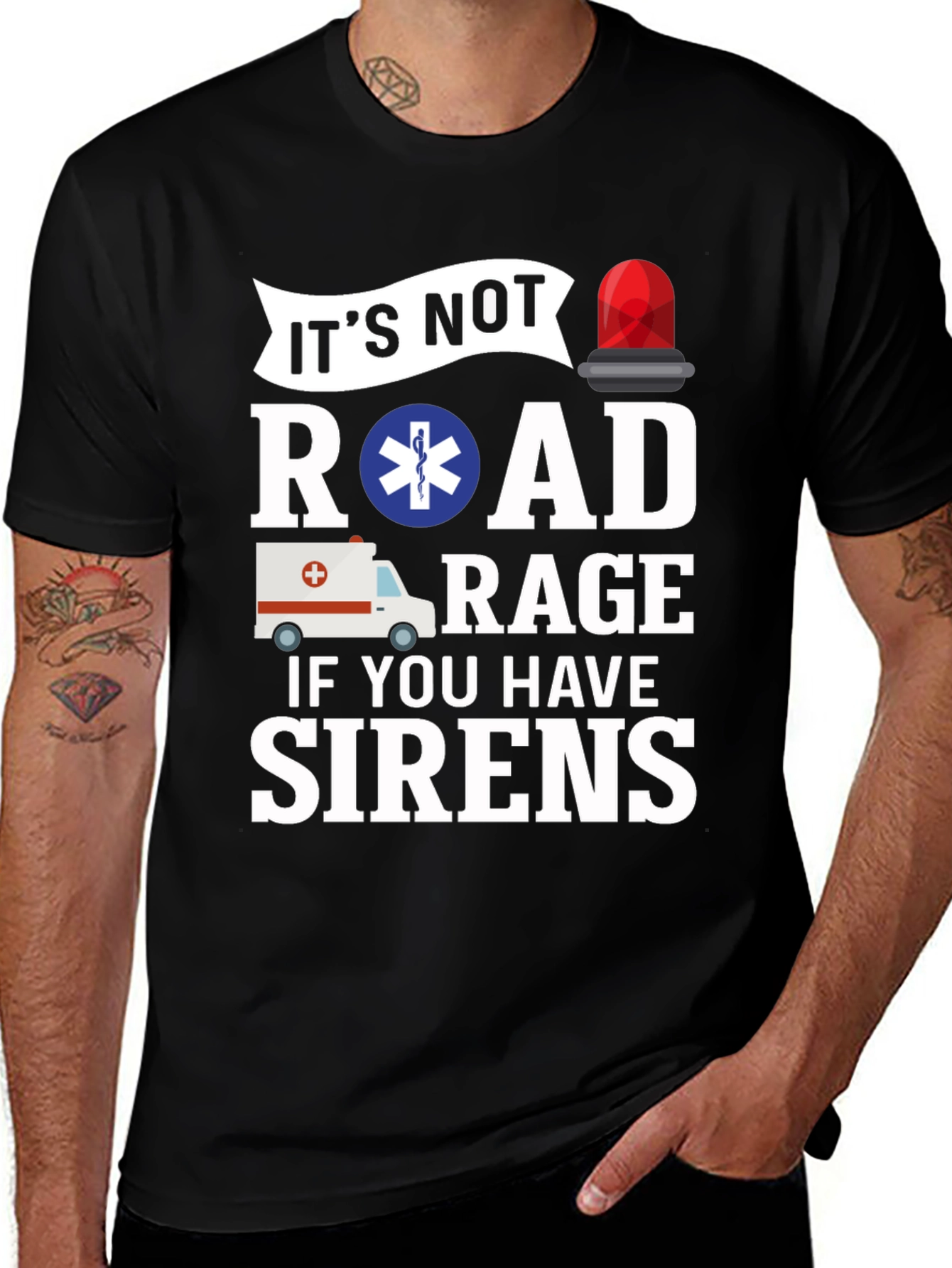 EMS Road Rage T-Shirt - Funny EMT Paramedic Tee