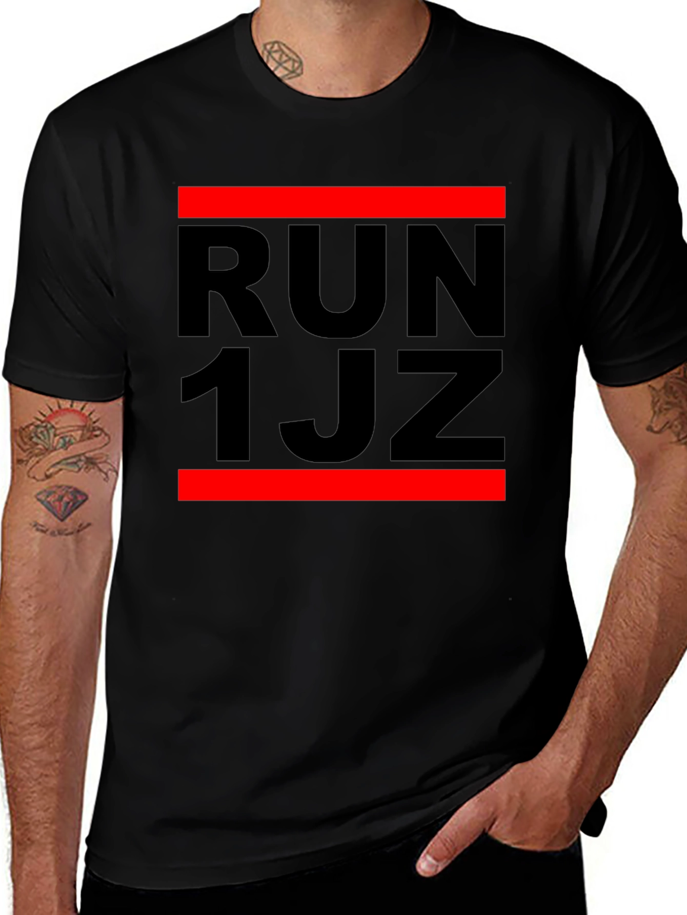 Variant 10 of Run 1JZ Graphic T-Shirt - Streetwear Style