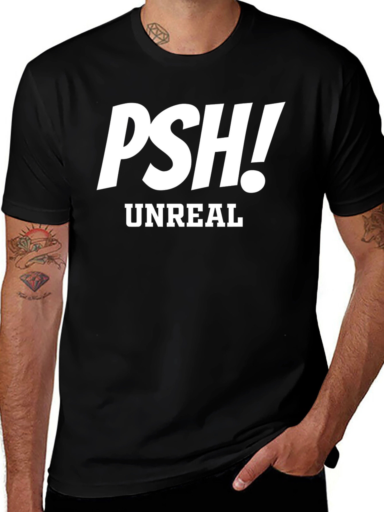 Variant 3 of PSH! Unreal Graphic T-Shirt - Mens Crew Neck