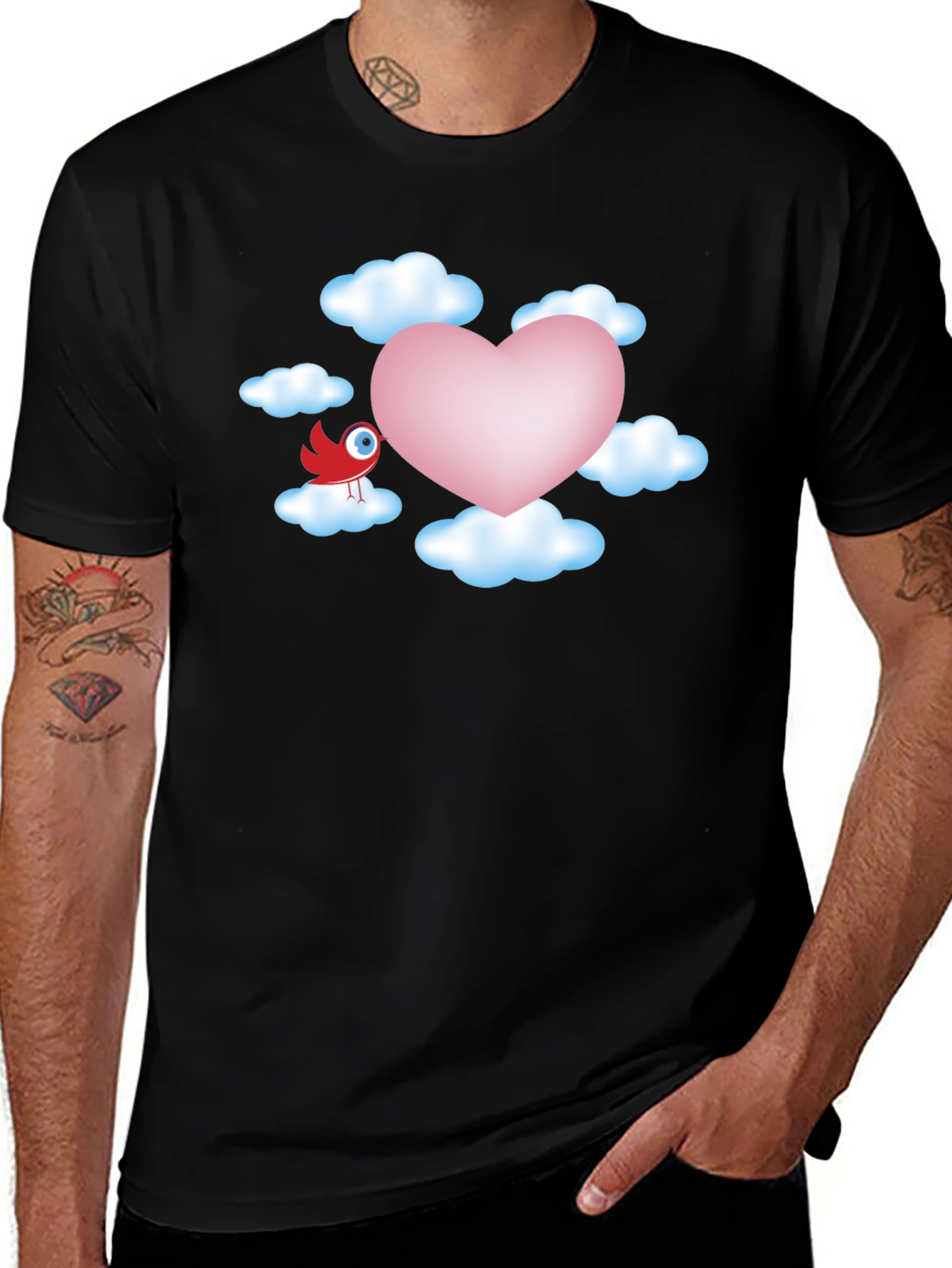 Variant 9 of Heart in the Clouds Graphic T-Shirt