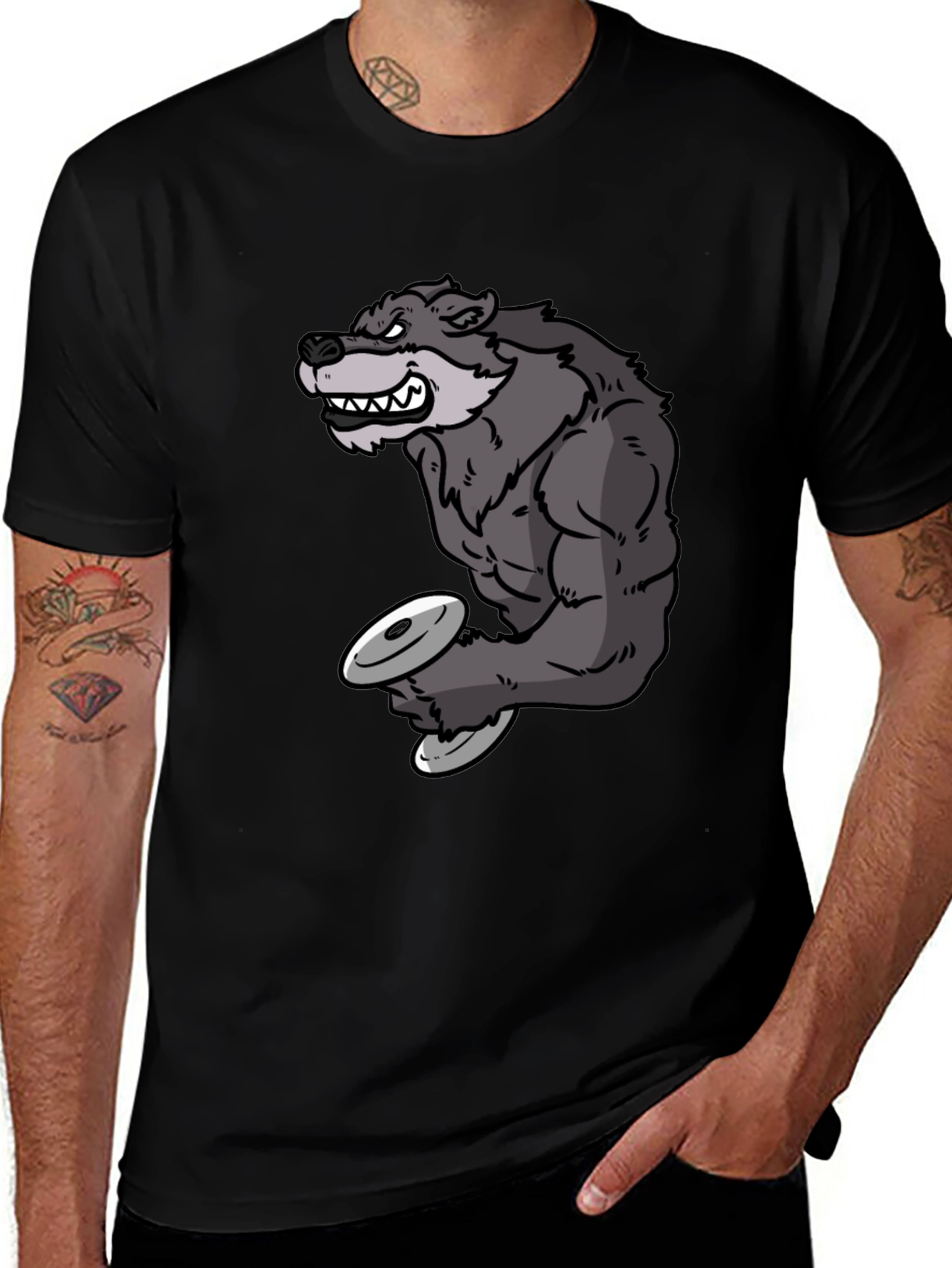Variant 18 of Wolf Gym T-Shirt - Beast Mode Fitness Apparel