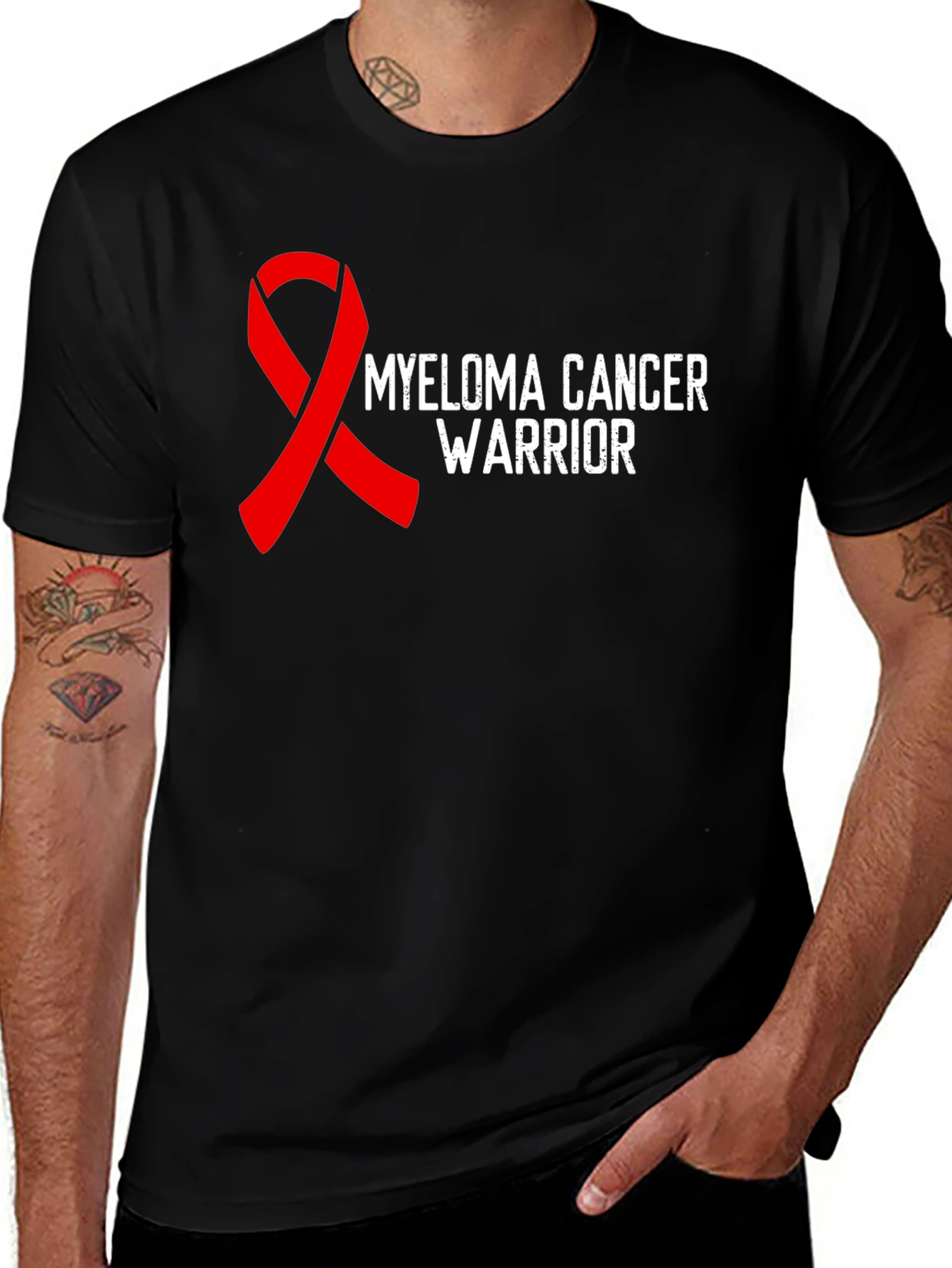 Variant 10 of Myeloma Cancer Warrior T-Shirt - Support Awareness