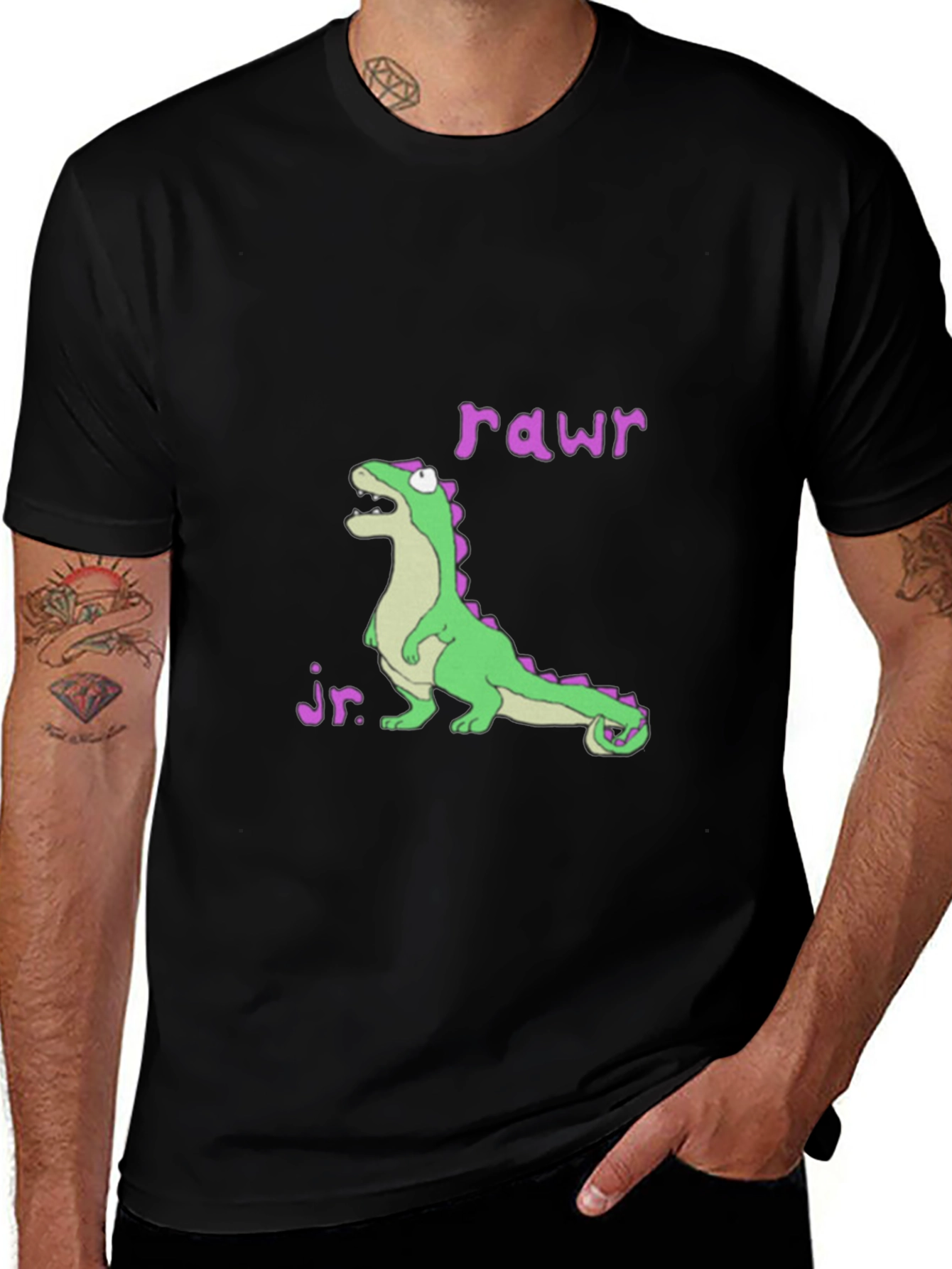 Variant 24 of Dino Jr. Rawr Black Graphic Tee