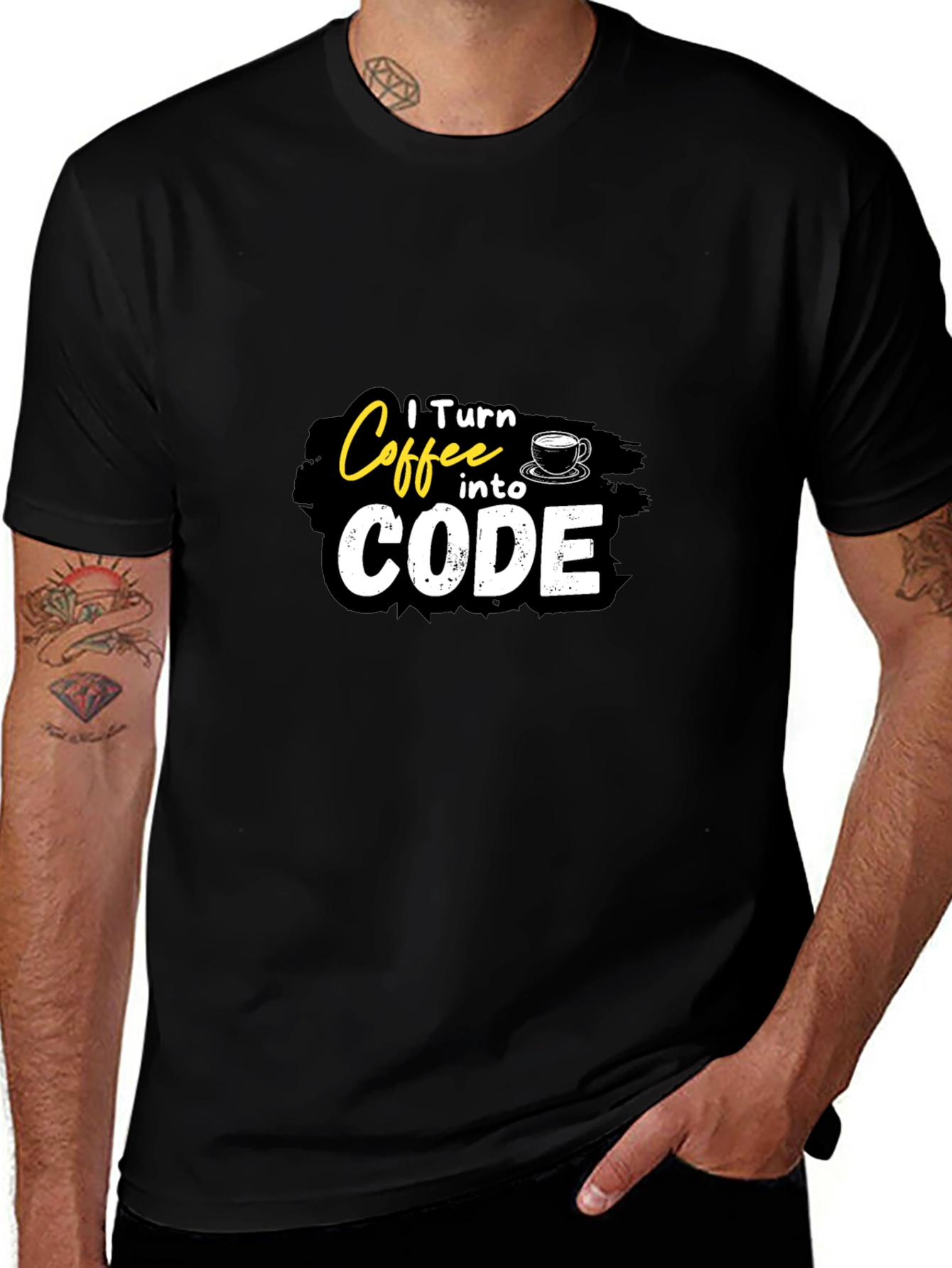 Variant 17 of Coffee to Code Graphic T-Shirt - Programmer Tee