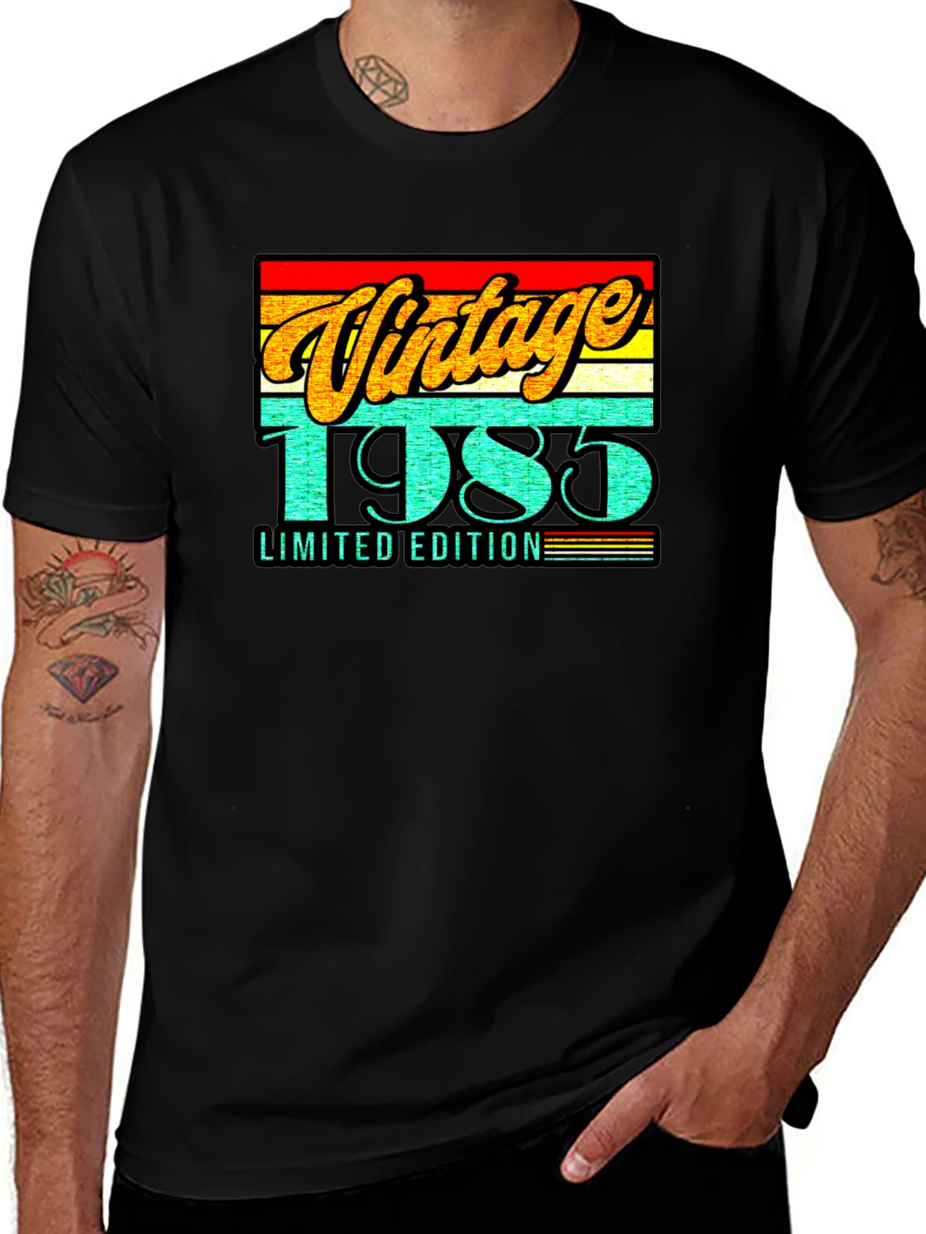 Variant 27 of Vintage 1985 Limited Edition Black T-Shirt