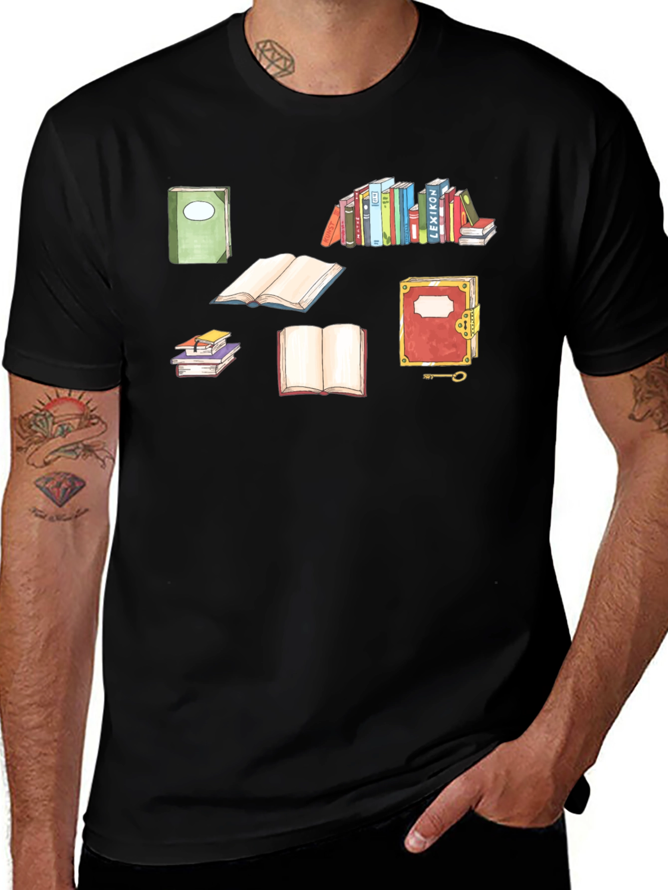 Variant 12 of Book Lover's T-Shirt: Literary Style