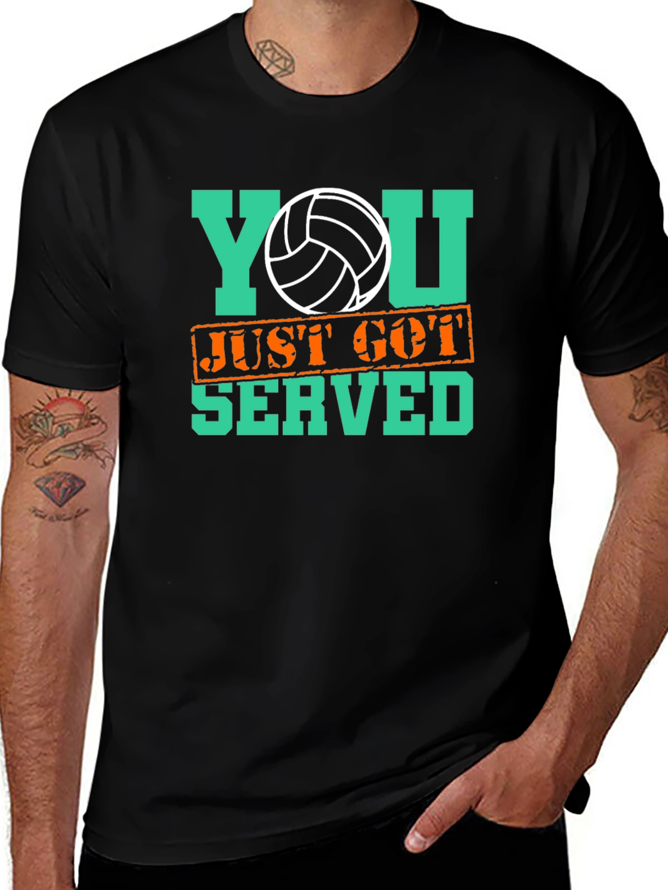 Variant 28 of Volleyball Served Graphic Tee