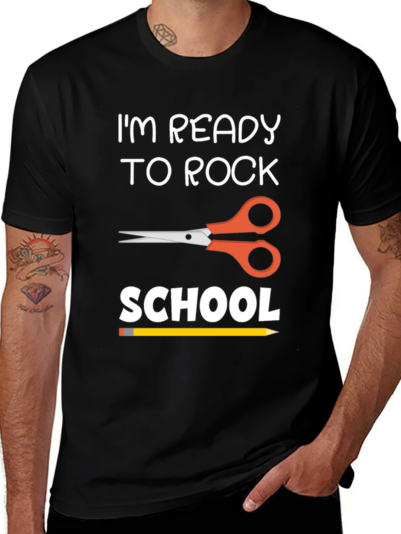 Black Ready to Rock School T-Shirt main image