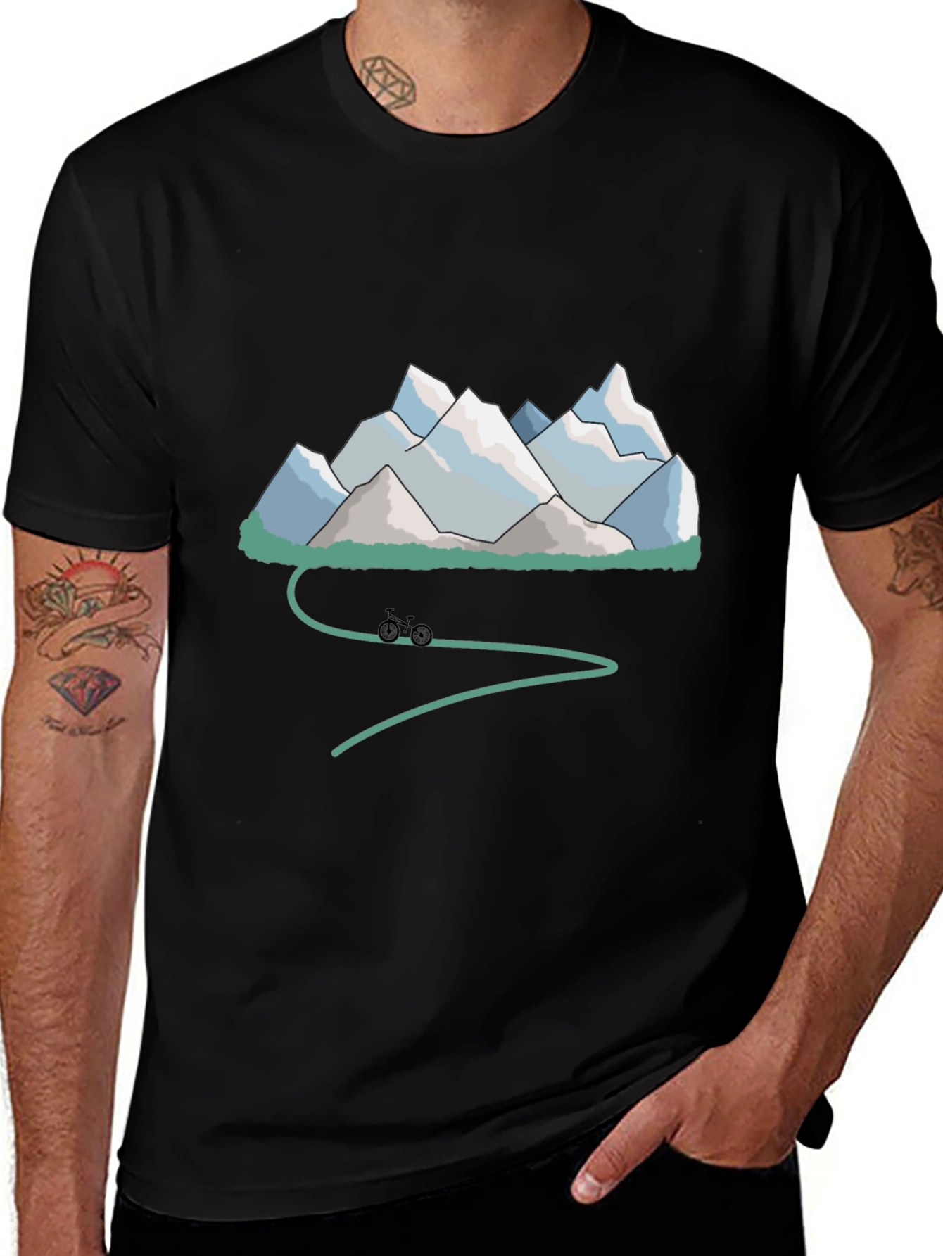 Variant 8 of Mountain Bike T-Shirt - Adventure Awaits!