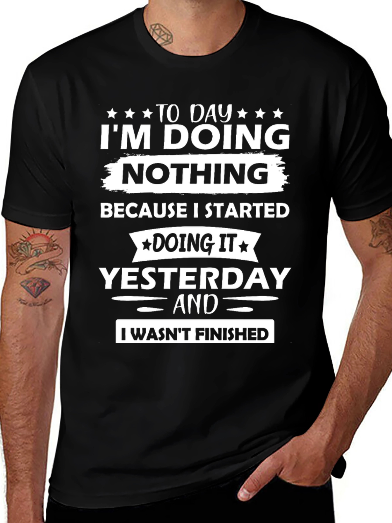 Variant 2 of Funny I'm Doing Nothing T-Shirt