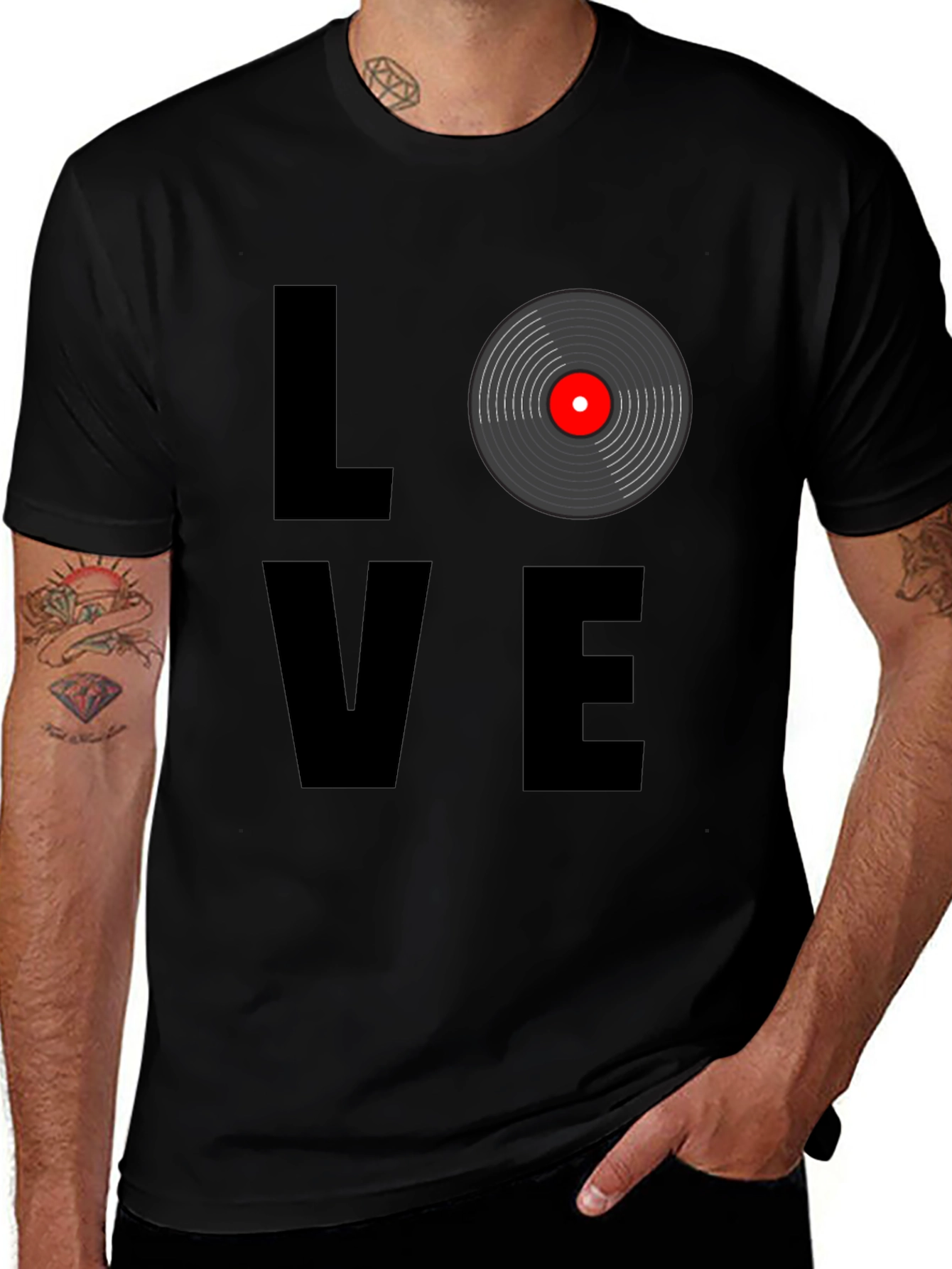 Variant 23 of Vinyl Record Love T-Shirt - Music Lover Tee