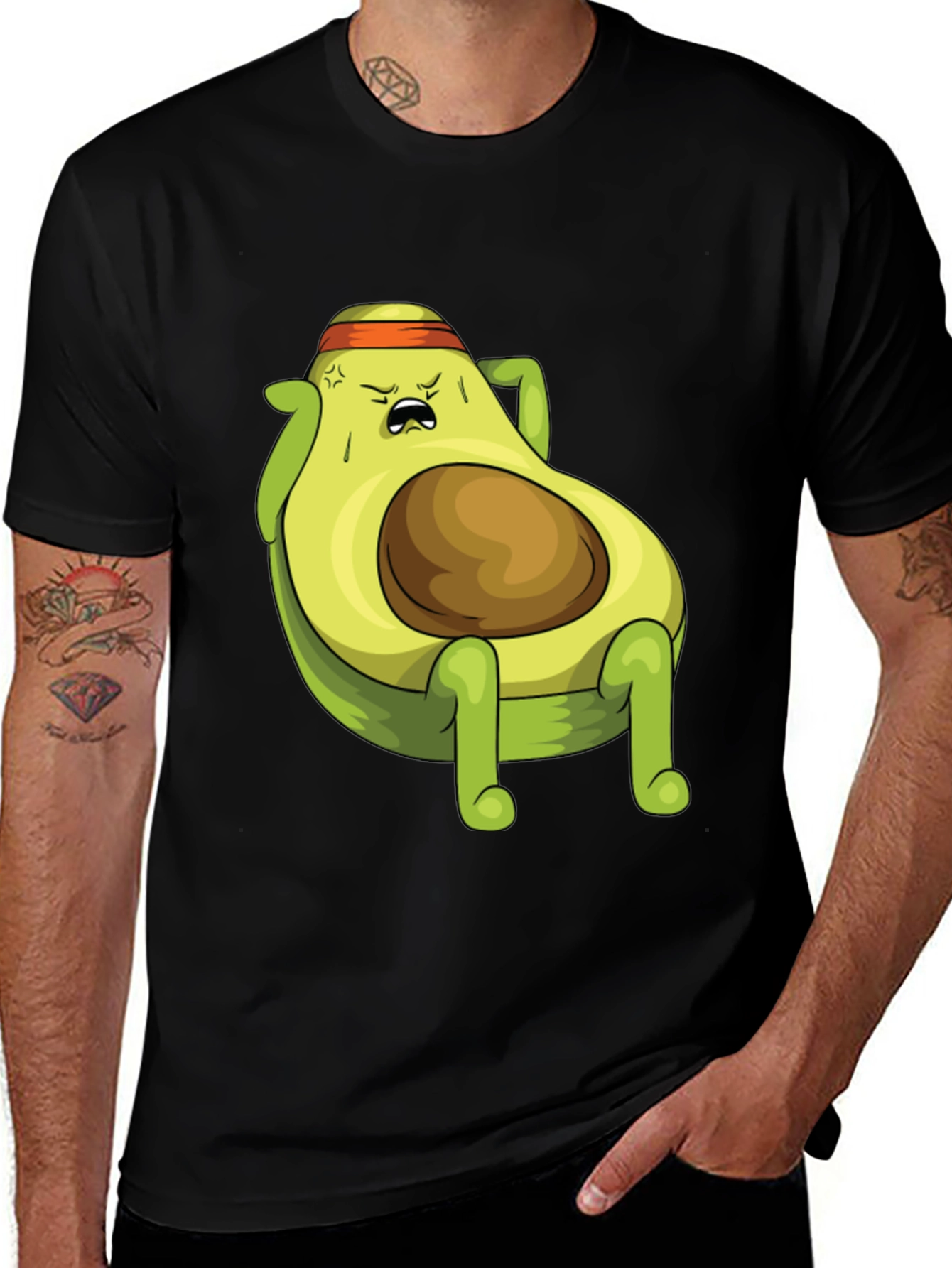 Variant 13 of Avocado Gym Workout T-Shirt - Funny Fitness Tee