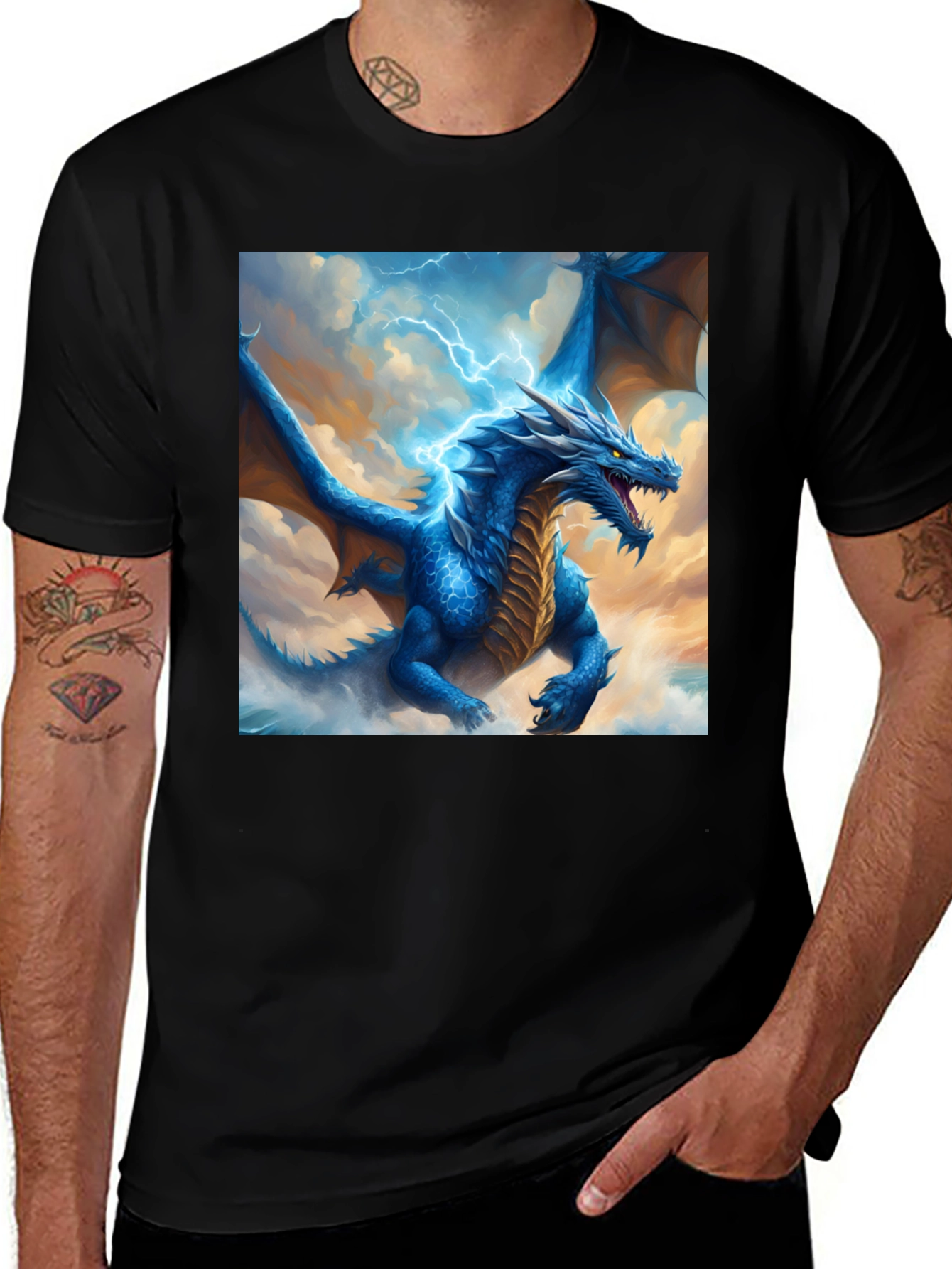 Variant 27 of Blue Dragon T-Shirt