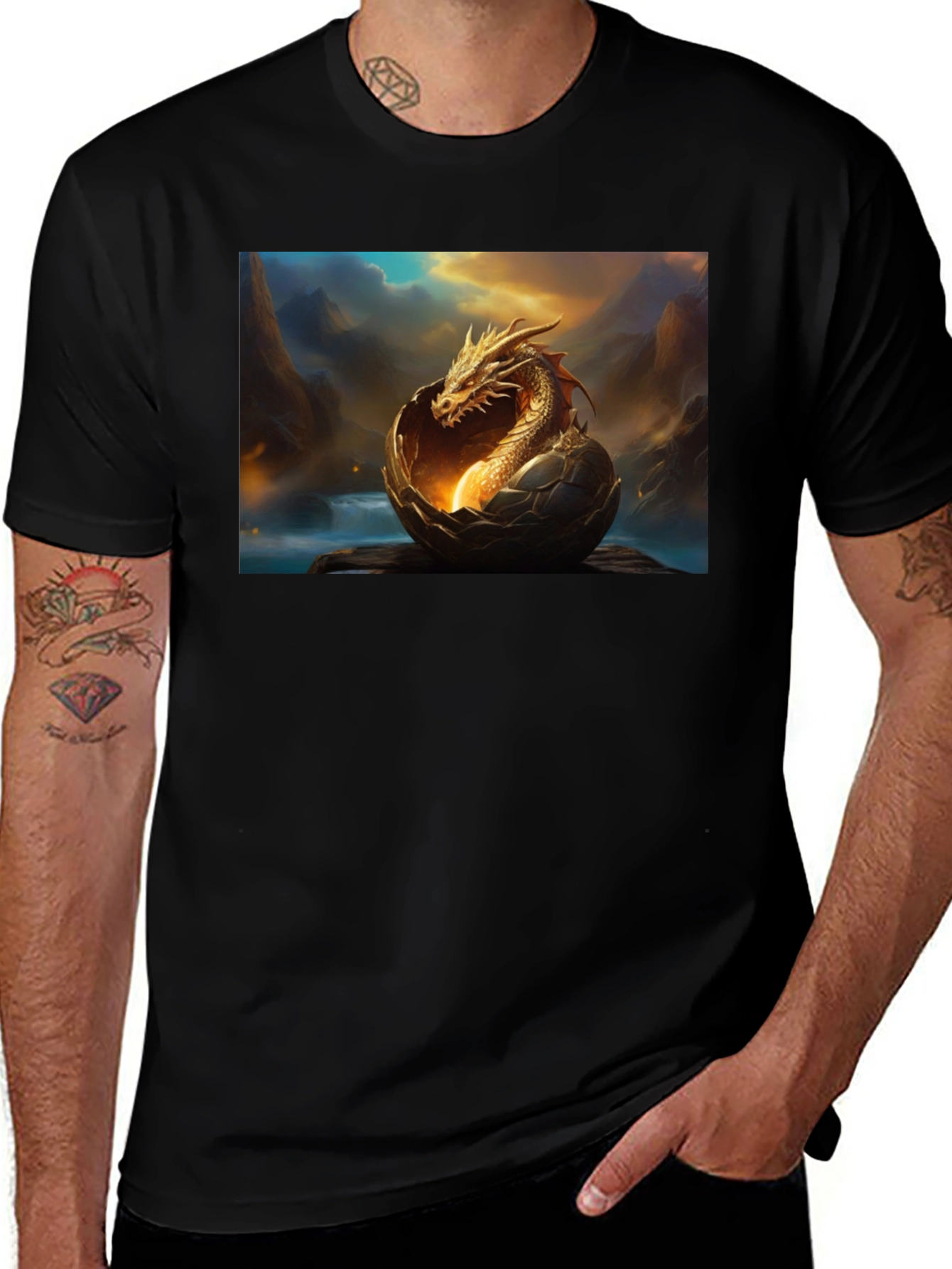 Variant 19 of Dragon in Egg T-Shirt